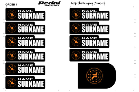 Team Young Life Tulsa 2024 ID Sticker Bikes & Gear