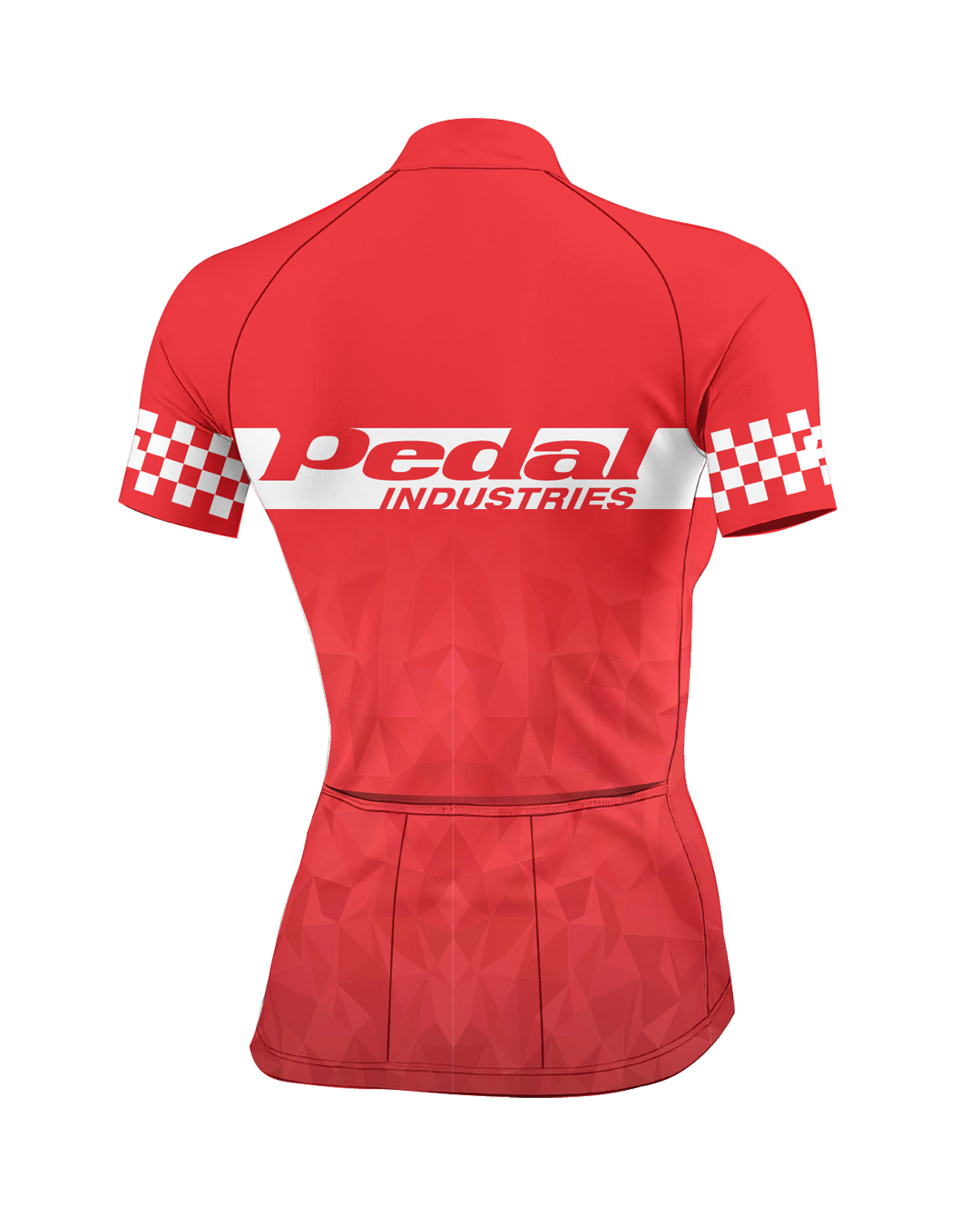 The GC Red WOMEN'S PRO JERSEY ISD - flat product view, back pdp-last