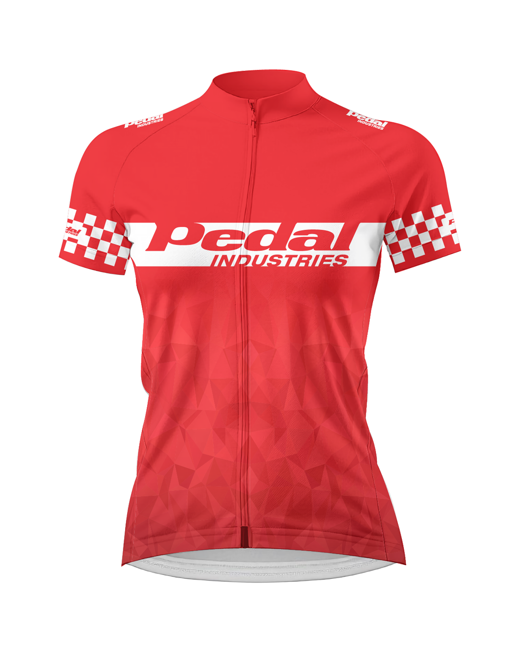 The GC Red WOMEN'S PRO JERSEY ISD - flat product view, front pdp-last