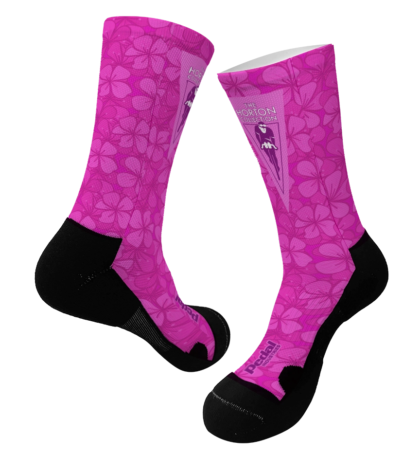 The GIRO SUBLIMATED SOCK 2.0 ISD PINK (3 Color Variants) collab with The Horton Collection