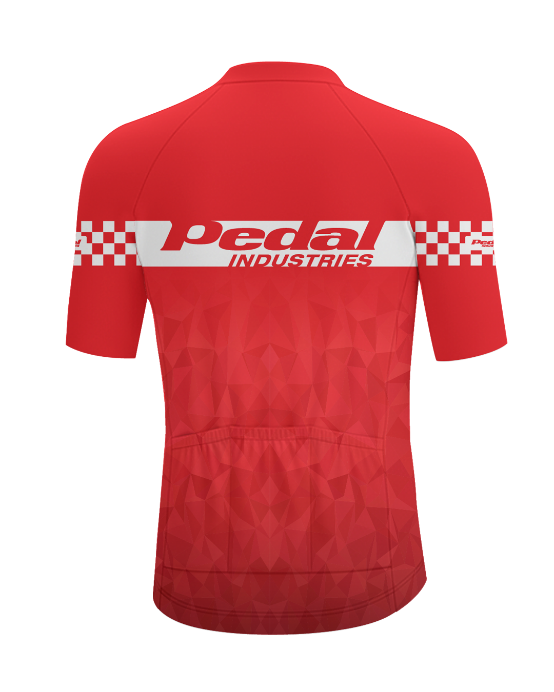 The GC Red MEN'S PRO JERSEY ISD - flat product view, back pdp-last
