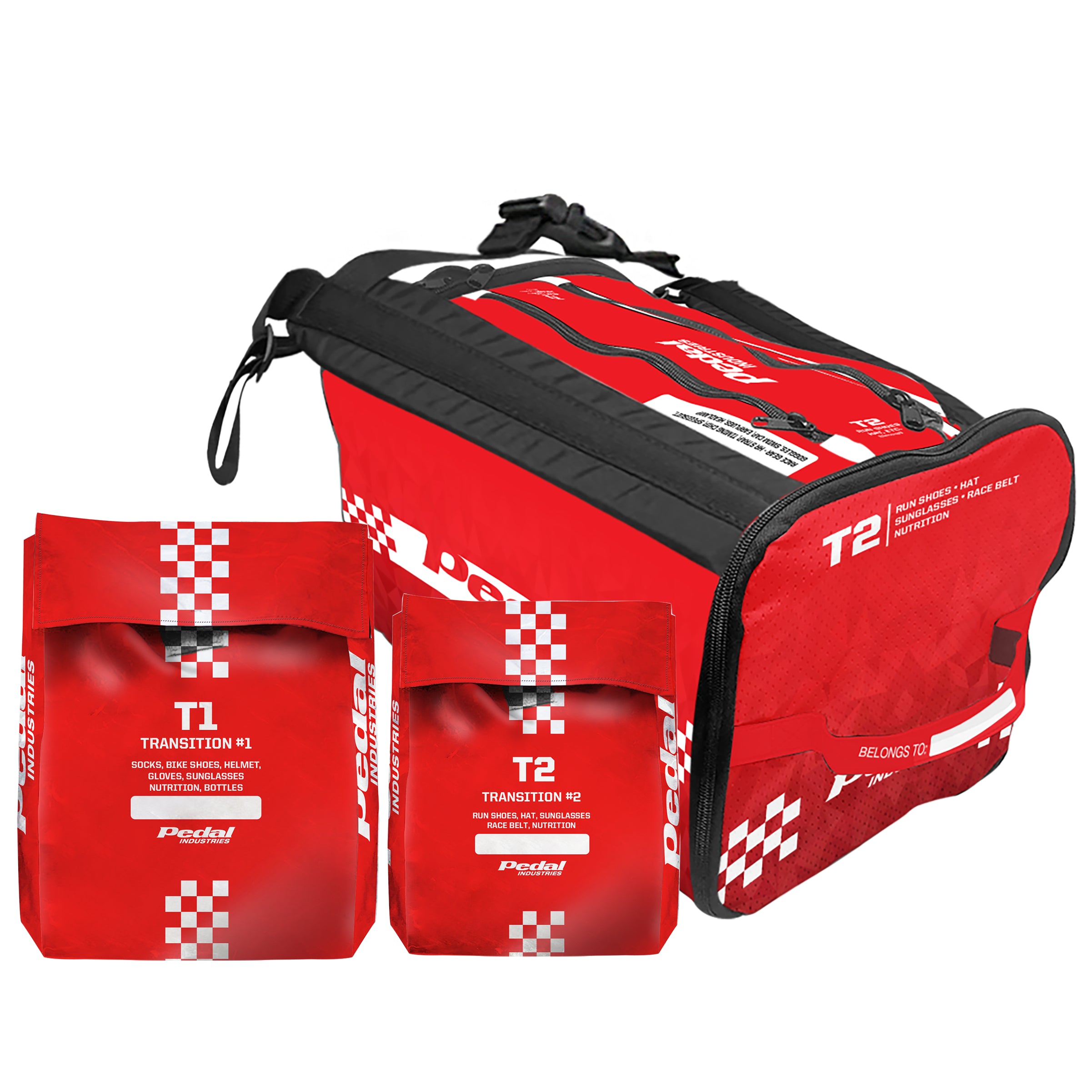 The GC Red 2024 RaceDay TRIATHLON Gear Bag™ ISD