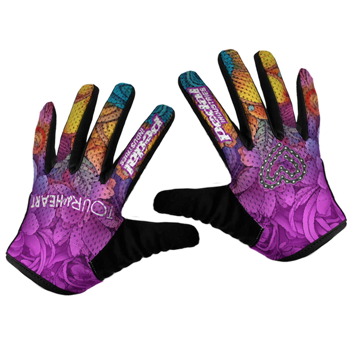 Tour De Heart 2025 SUPERLIGHT RaceDay Gloves PURPLE BLUSH