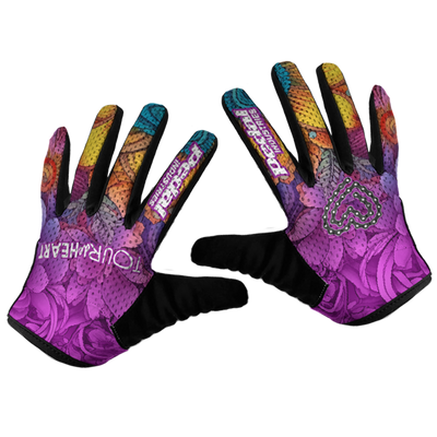 Tour De Heart 2025 SUPERLIGHT RaceDay Gloves PURPLE BLUSH