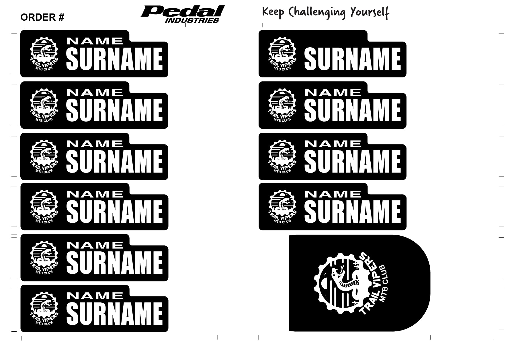 Trail Vipers 2025 ID Sticker Bikes & Gear