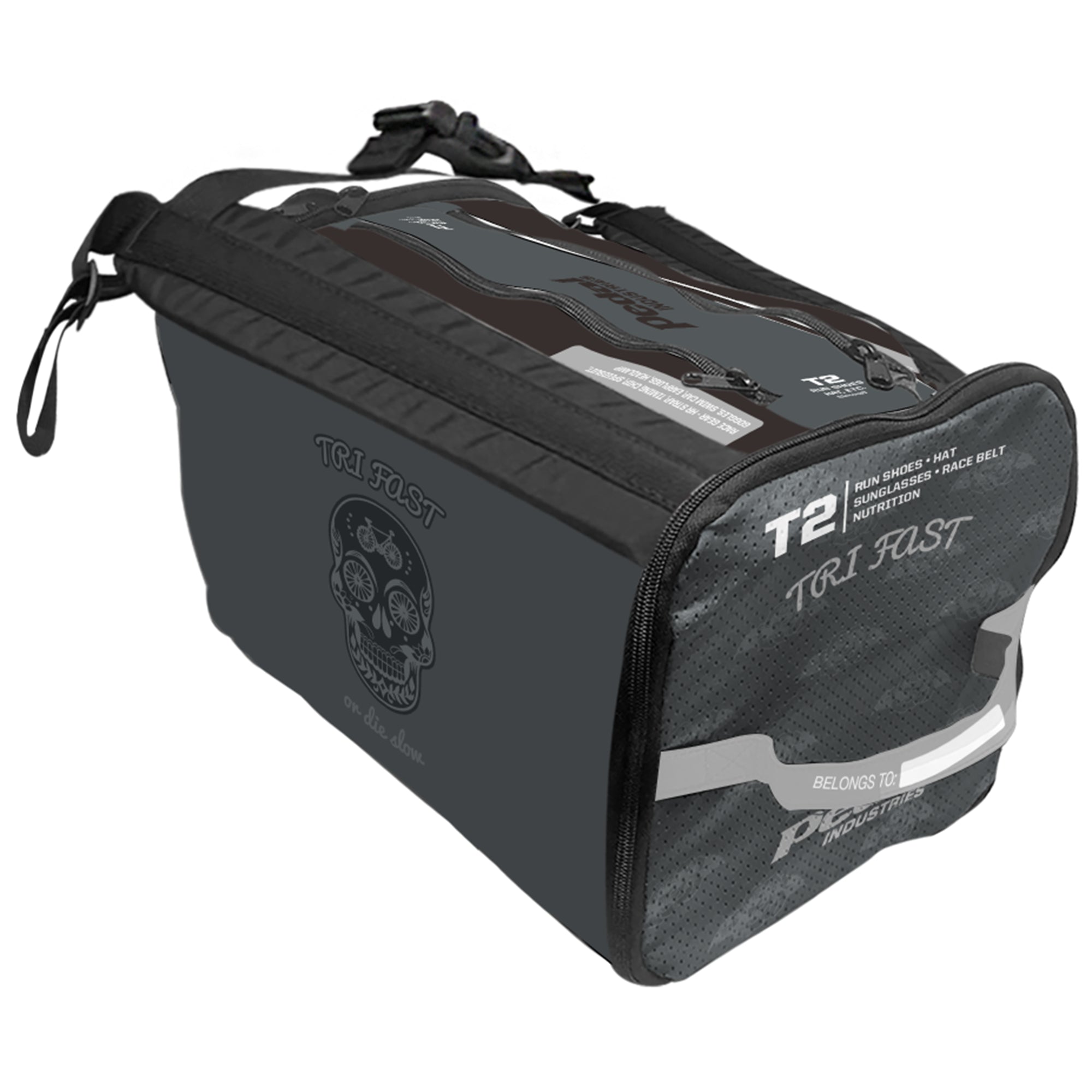 Red Tri Fast or Die RaceDay TRIATHLON Gear Bag ISD