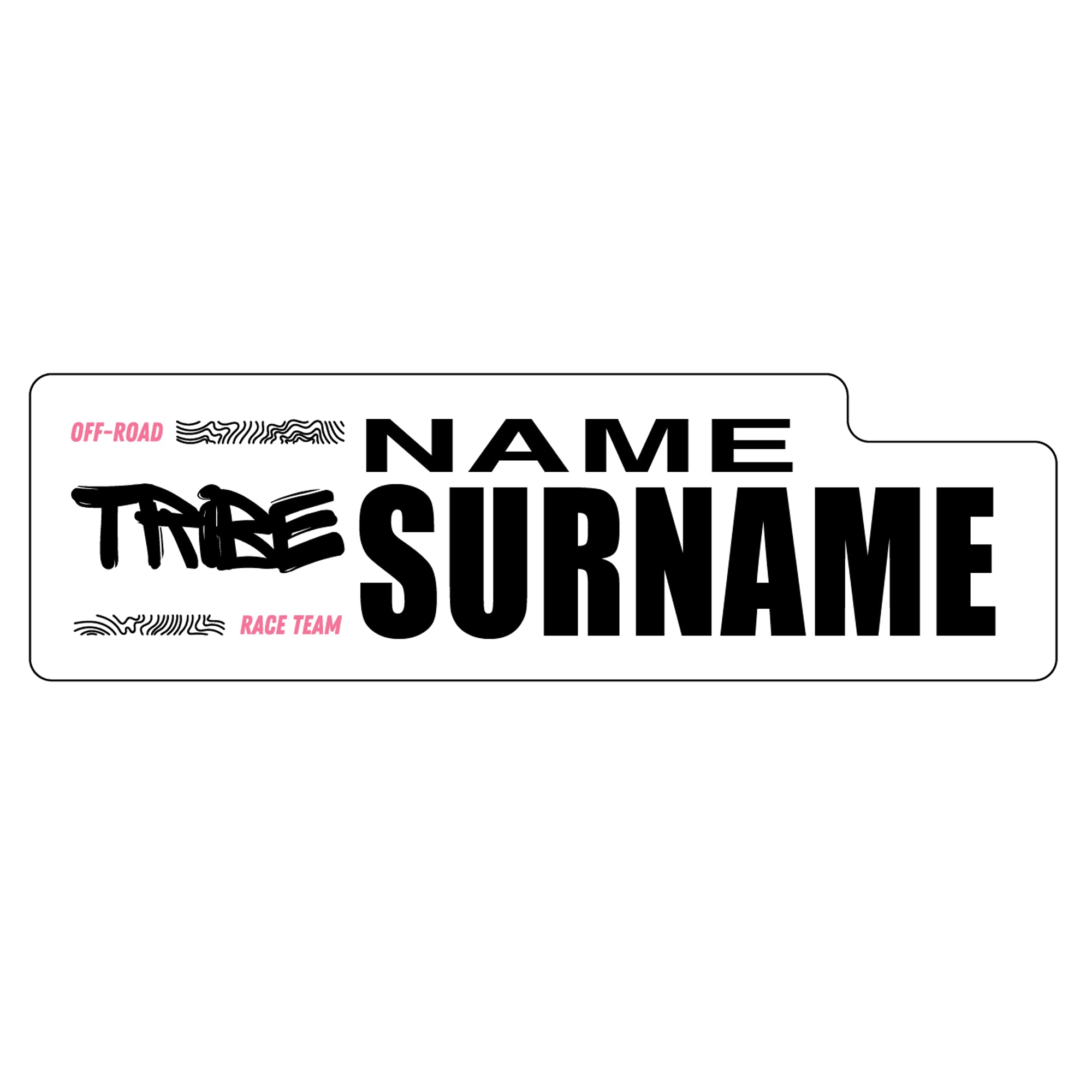 Tribe National 2025 ID Sticker Bikes & Gear WHITE