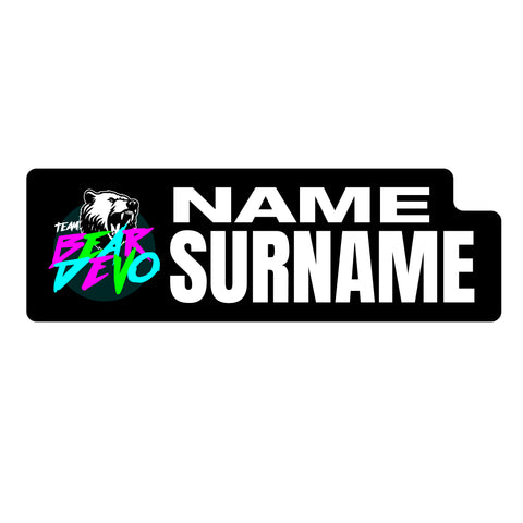 Team Bear Devo 2025 ID Sticker Bikes & Gear