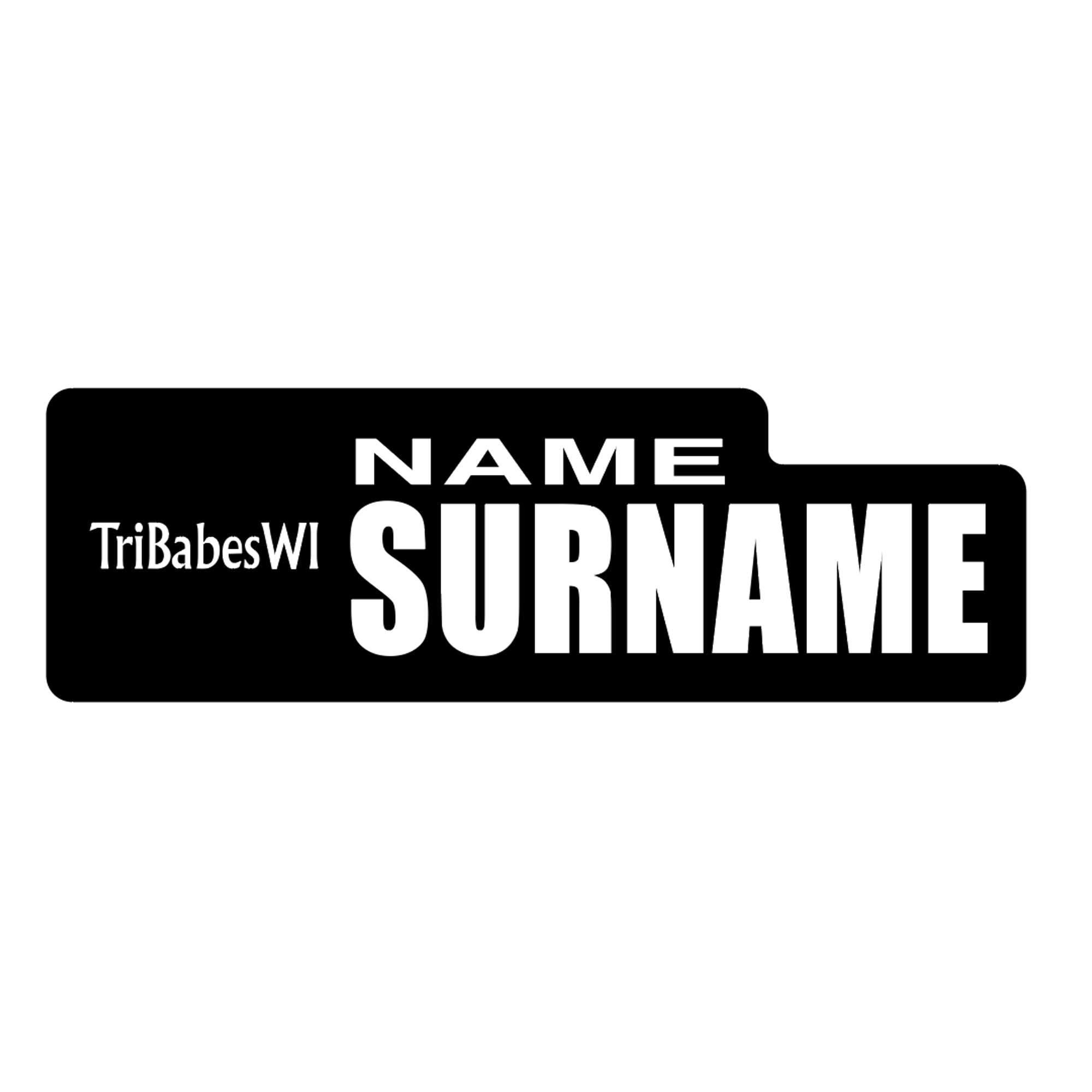 TriBabesWI 2025 ID Sticker Bikes & Gear