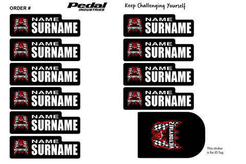VICTORYTAT2 ID Sticker Bikes & Gear