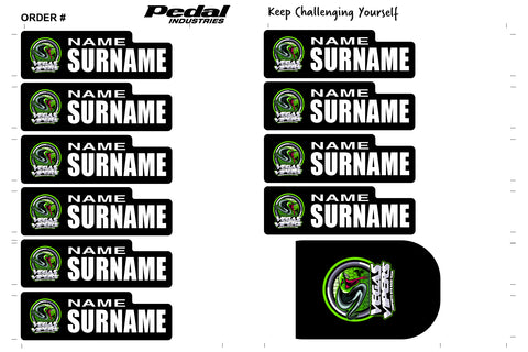 Vegas Vipers 2025 ID Sticker Bikes & Gear