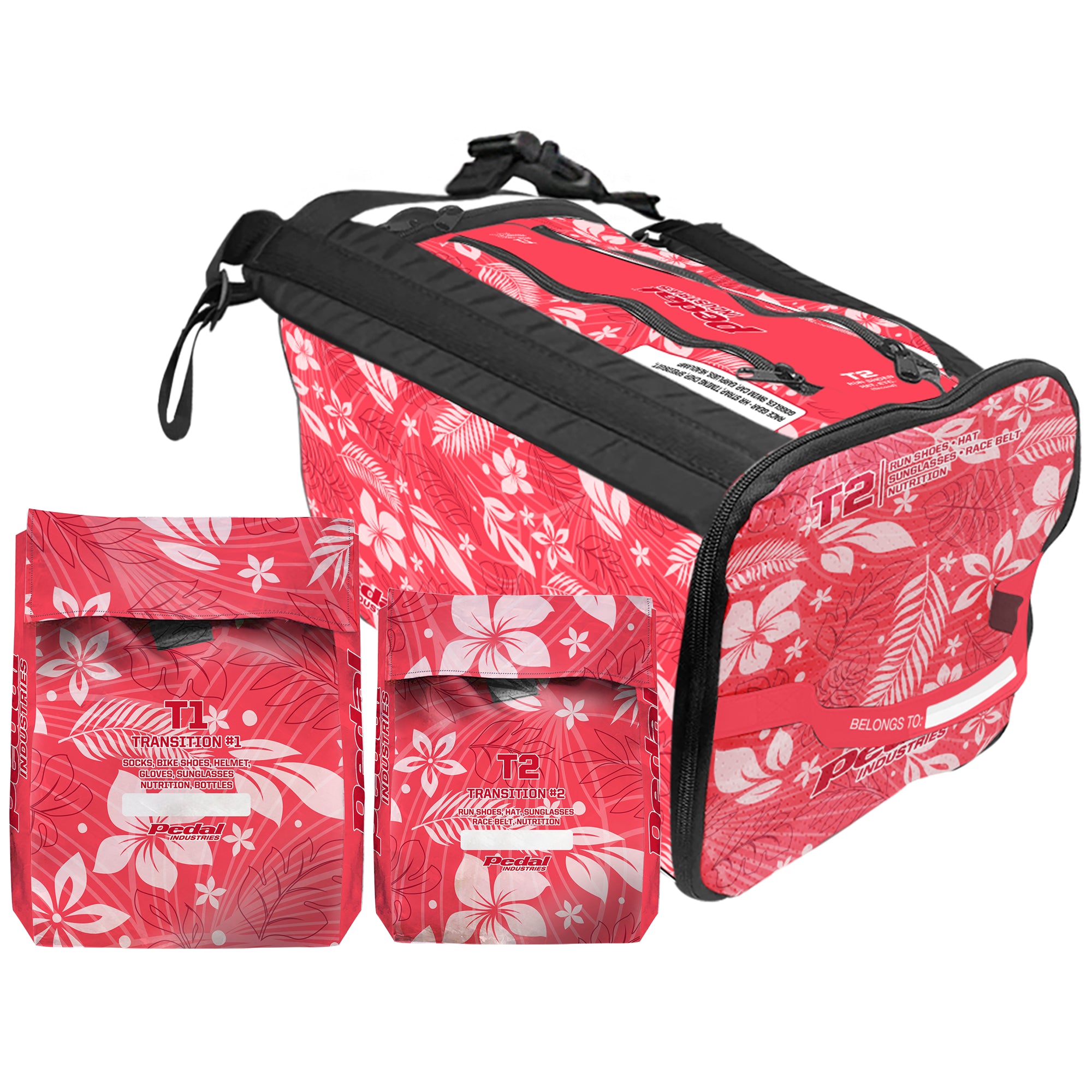 Watermelon Red Aloha Pedal RaceDay TRIATHLON Gear Bag™ ISD