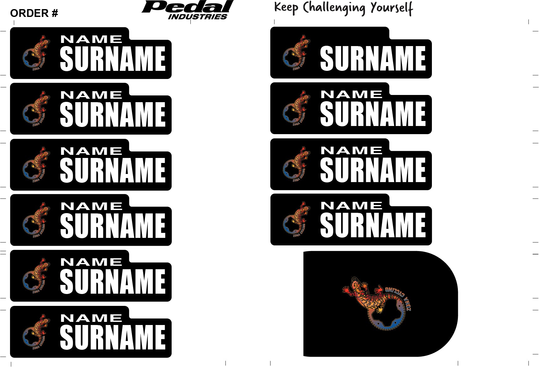 Zona Cycling 2024 ID Sticker Bikes & Gear