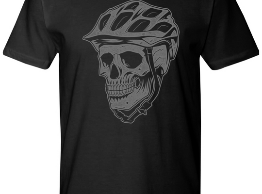 Greyscale MTB skull Classic T-Shirt (FE)