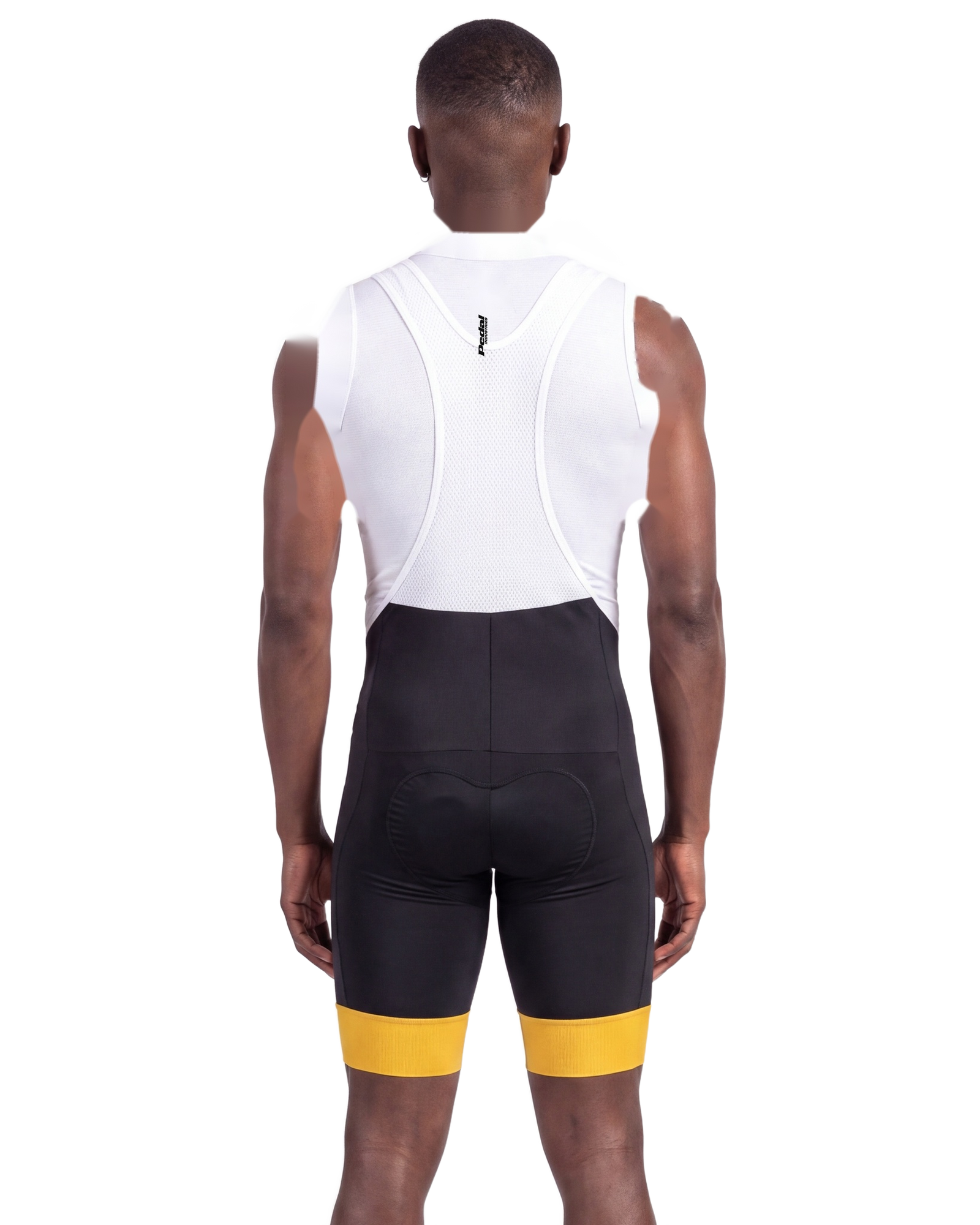 Black PEDAL Insiders 2027 MEN'S PRO LEVEL BIB ISD - back, on model