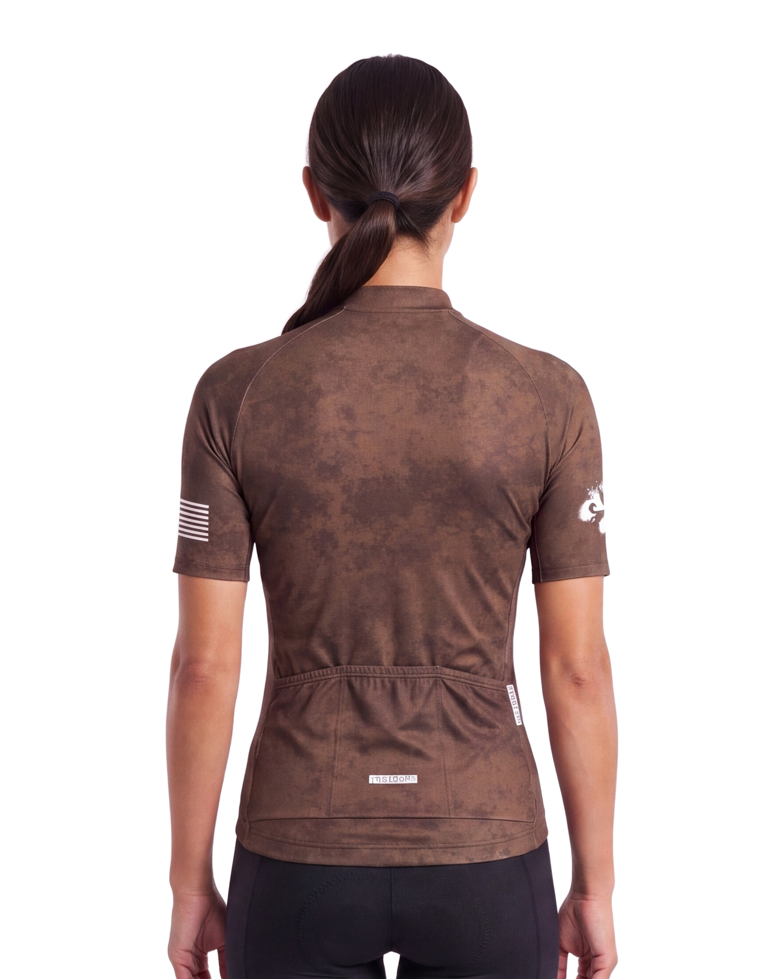 Brown PEDAL Insiders 2027 WOMEN'S PRO JERSEY 2.5 ISD - back, on model