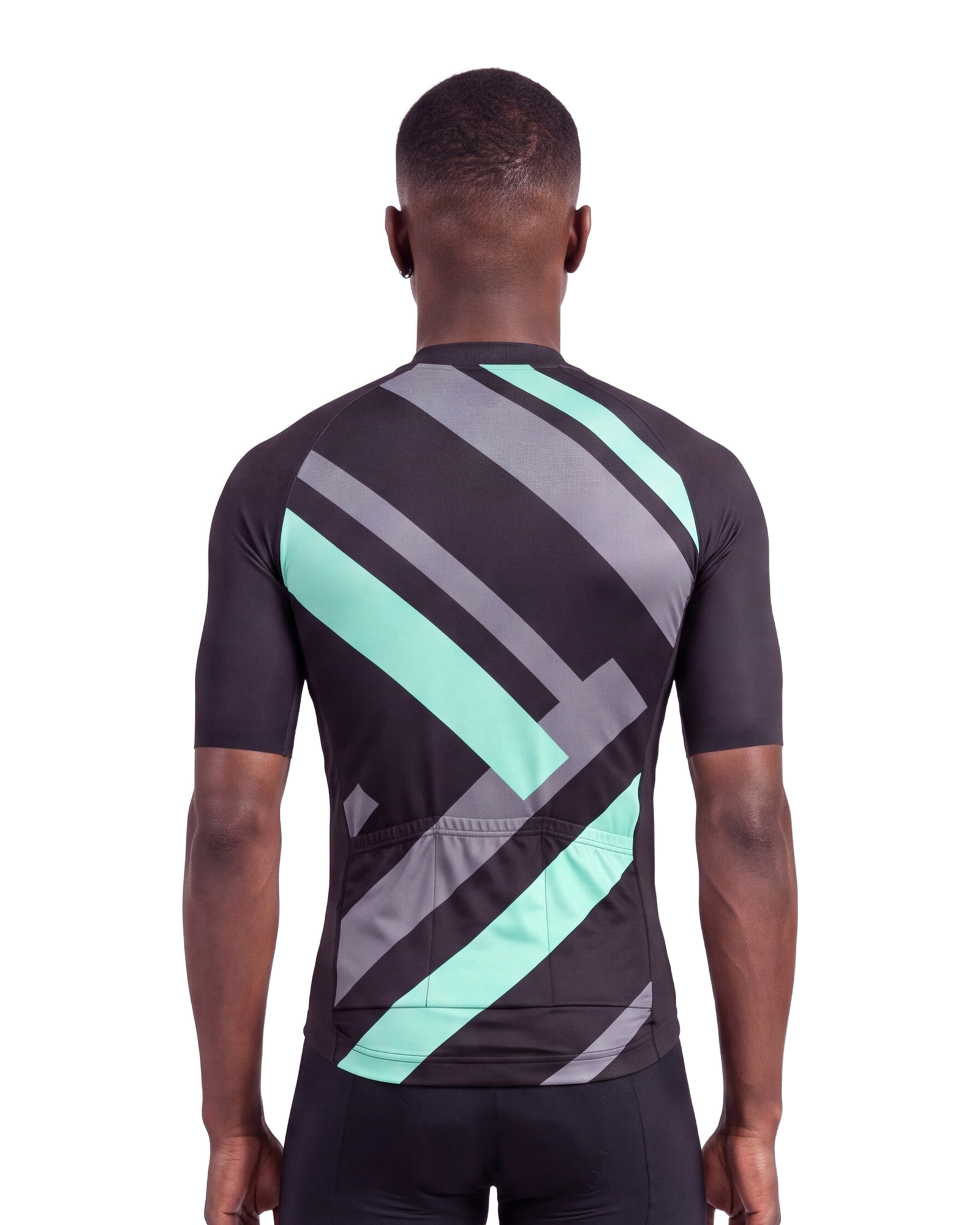 Celeste Primary Colors MEN'S PRO JERSEY ISD - back, on model
