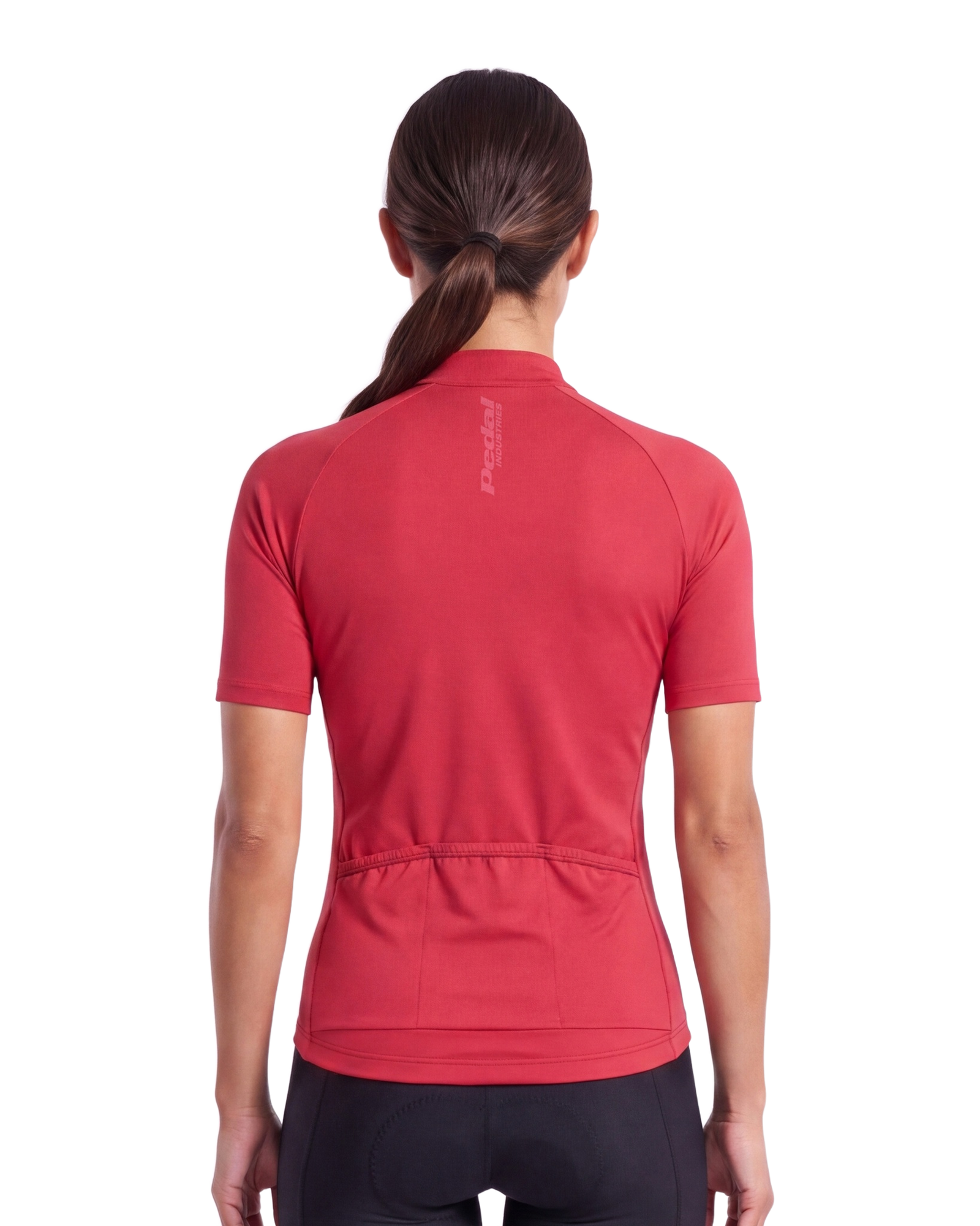 Crimson Red Cypress Spirits WOMEN'S PRO JERSEY ISD - back, on model