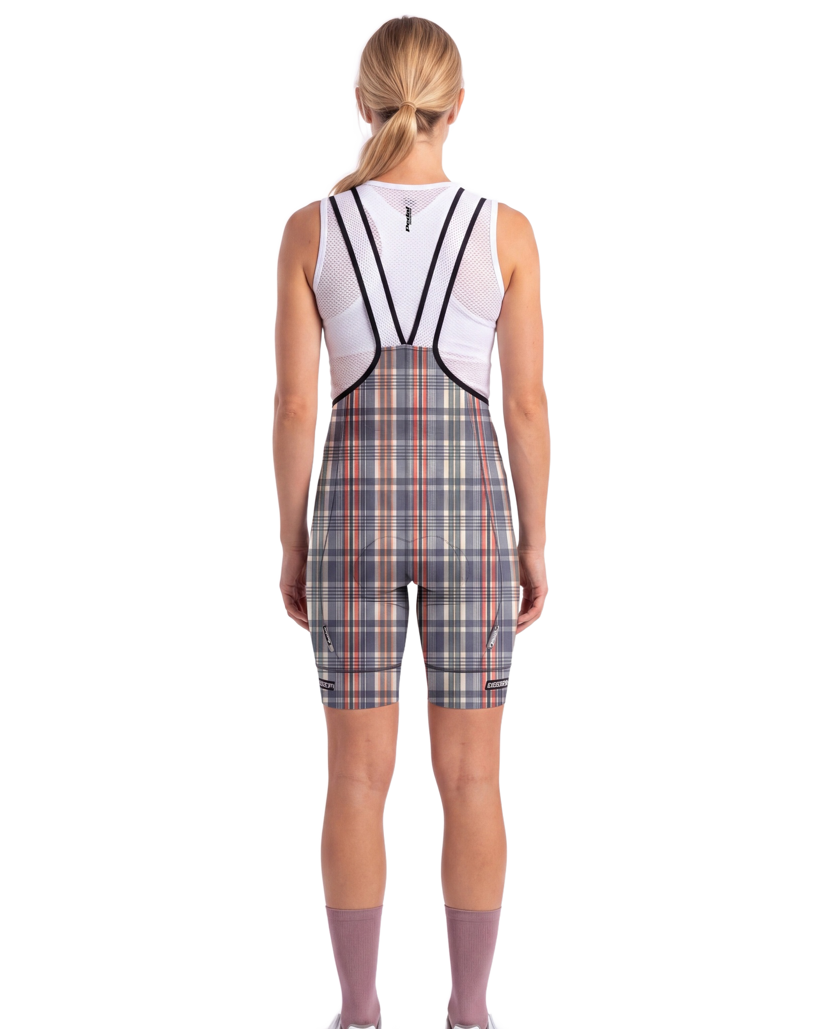 Cypress Spirits WOMEN'S PRO BIB 2.5 PLAID - back, on model