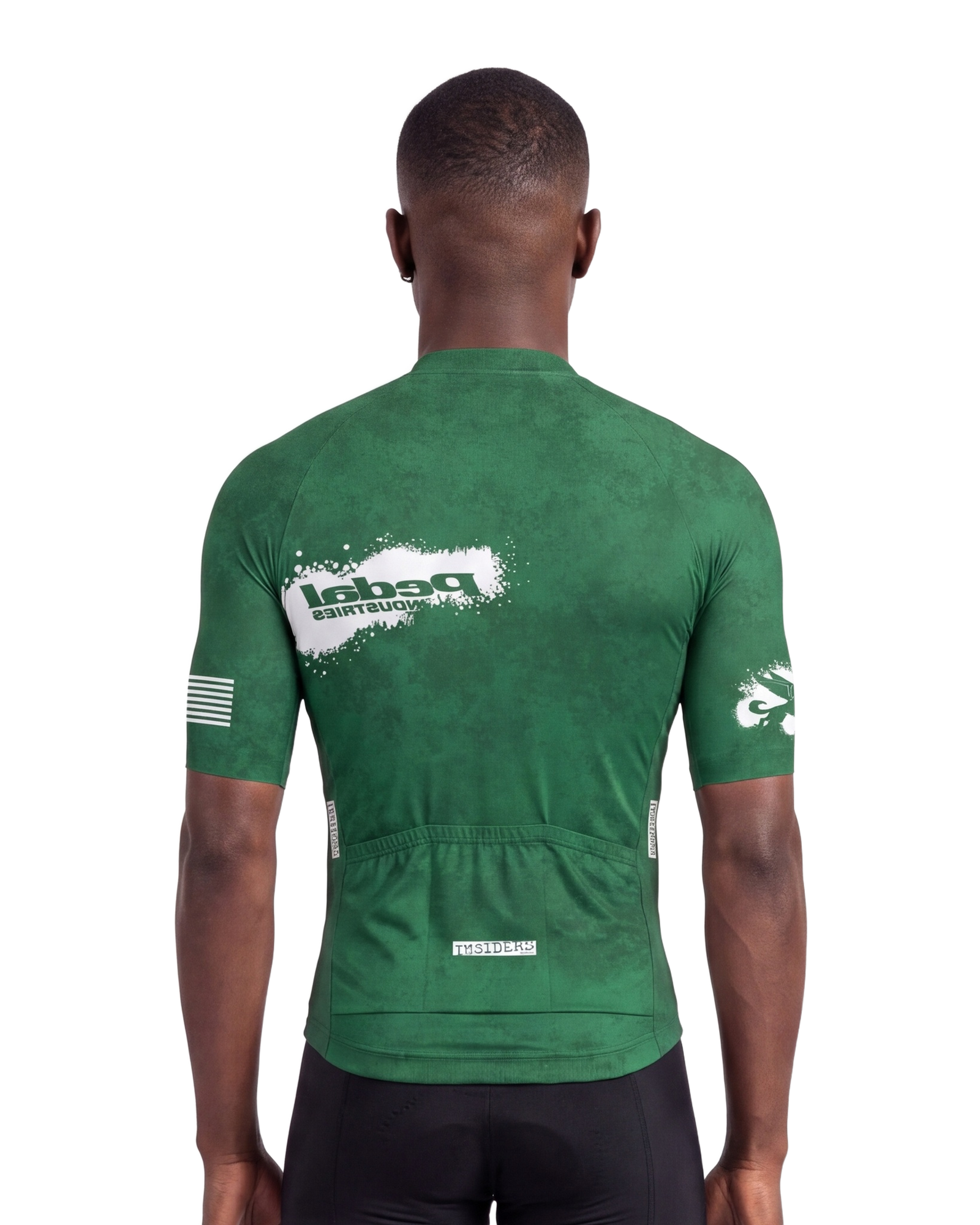 Deep Green PEDAL Insiders 2027 MEN'S PRO JERSEY ISD - back, on model