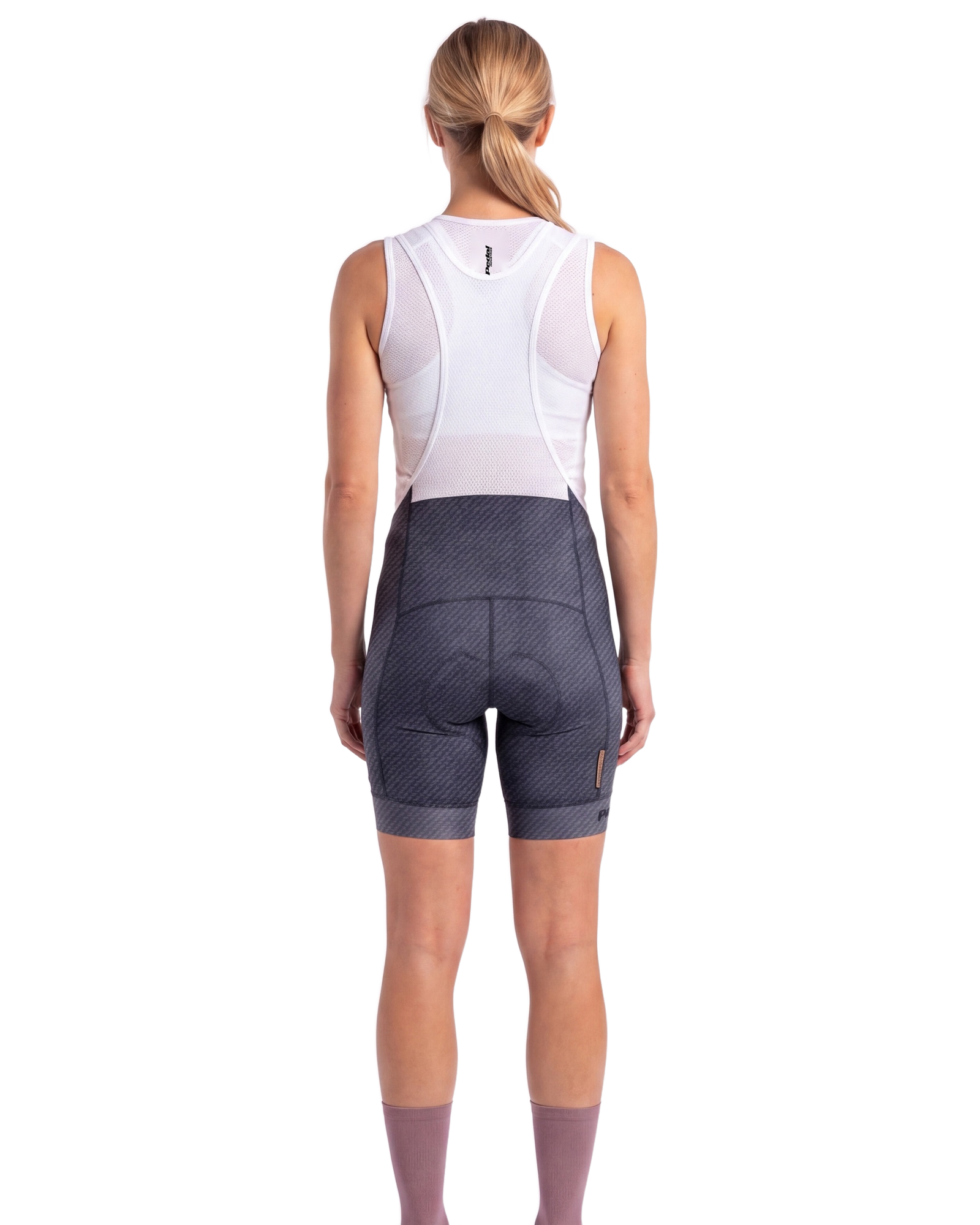 Dusty Shin 2025 WOMEN'S PRO BIB ISD - back, on model