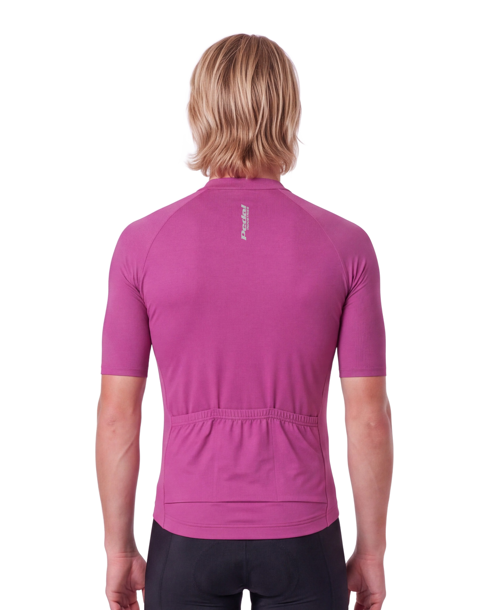 Electric Fuchsia Cypress Spirits MEN'S PRO JERSEY ISD - back, on model