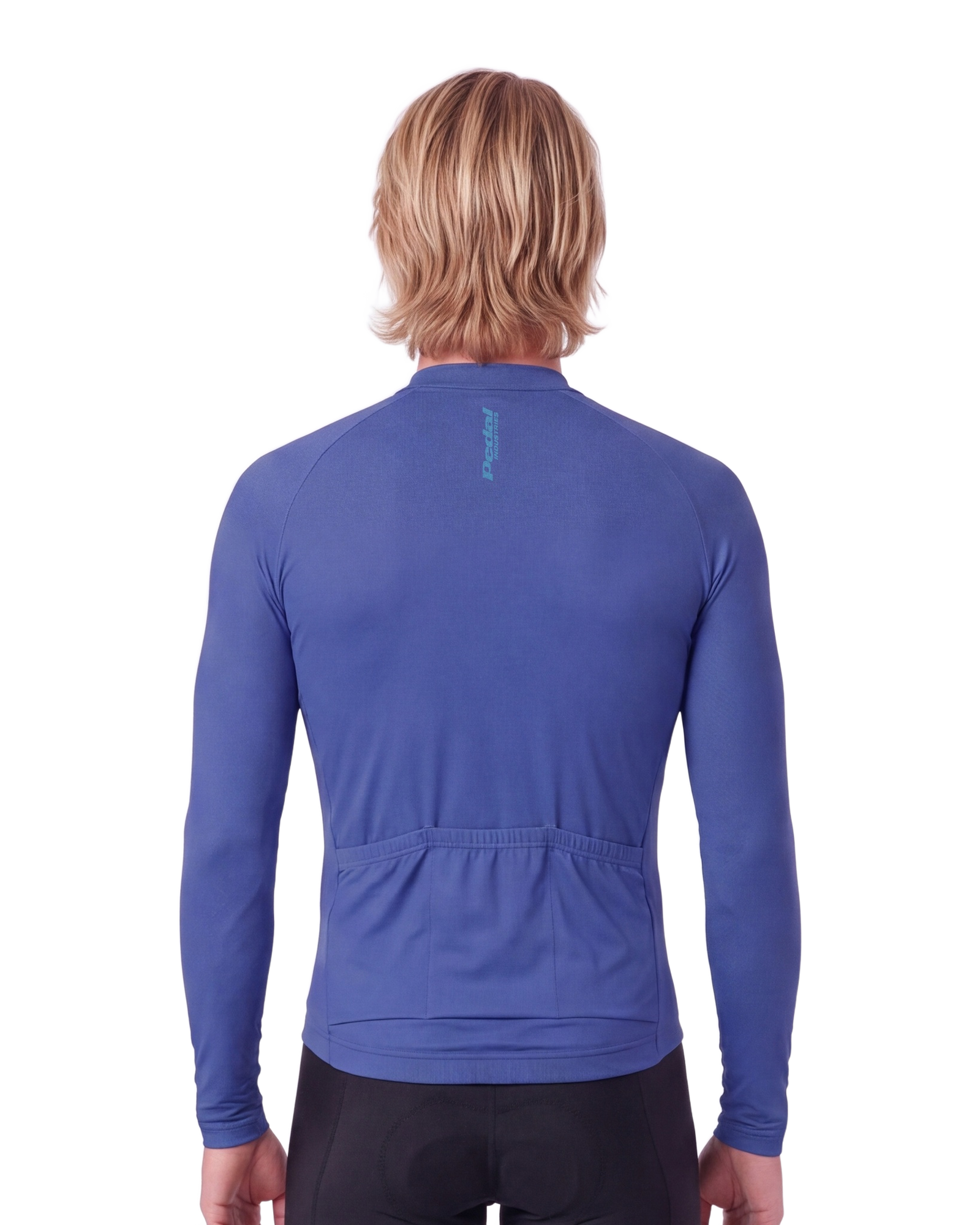 Electric Indigo Cypress Spirits MEN'S Long Sleeve PRO JERSEY ISD - back, on model