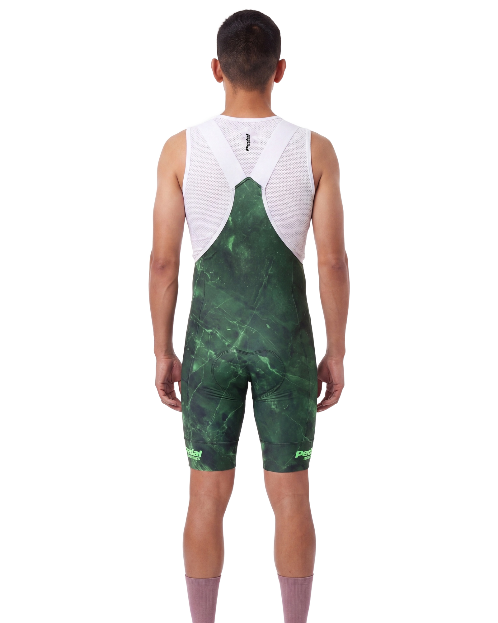 Emerald Marble MEN'S PRO BIB 2.0 ISD - back, on model
