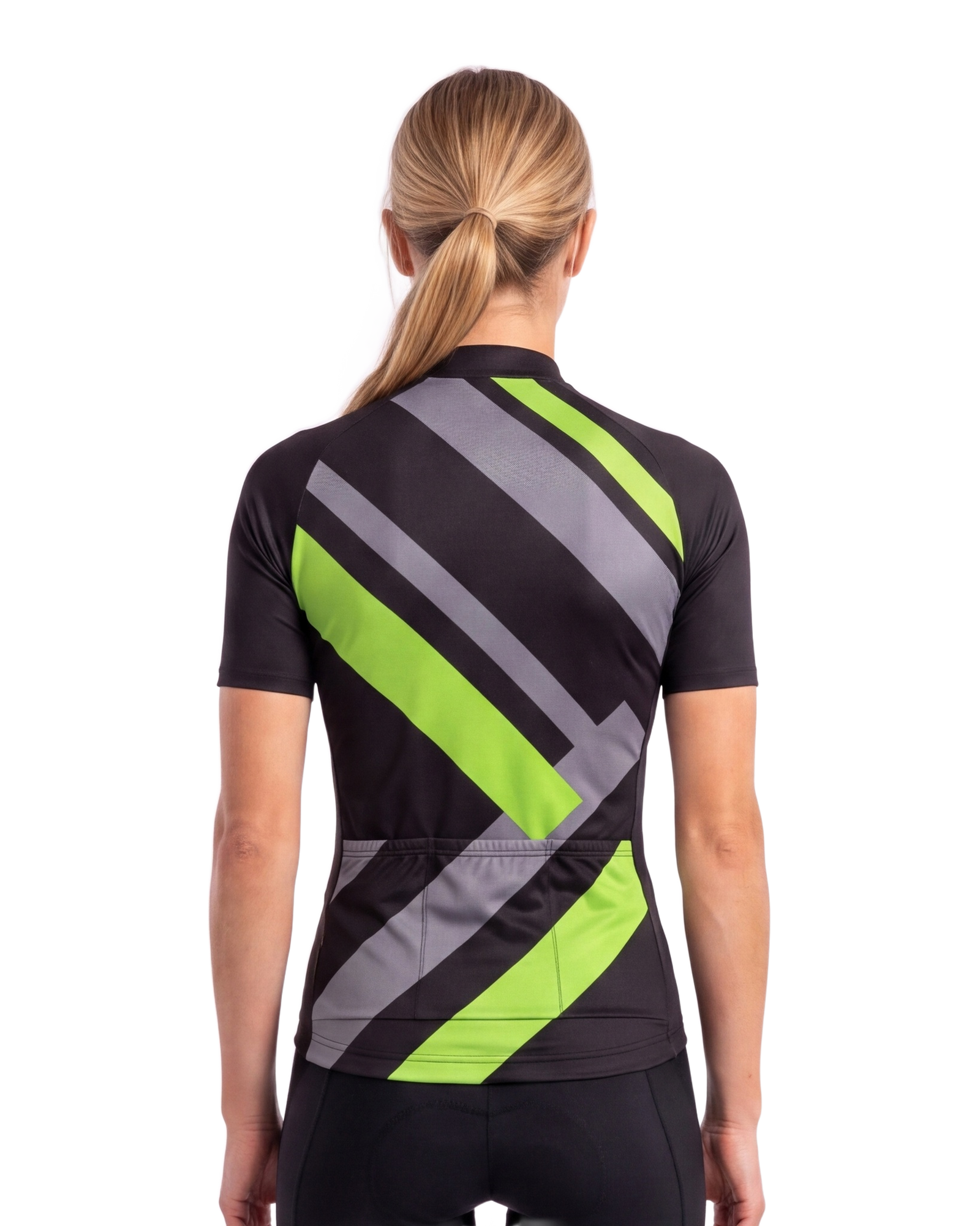 Green Primary Colors WOMEN'S PRO JERSEY ISD - back, on model