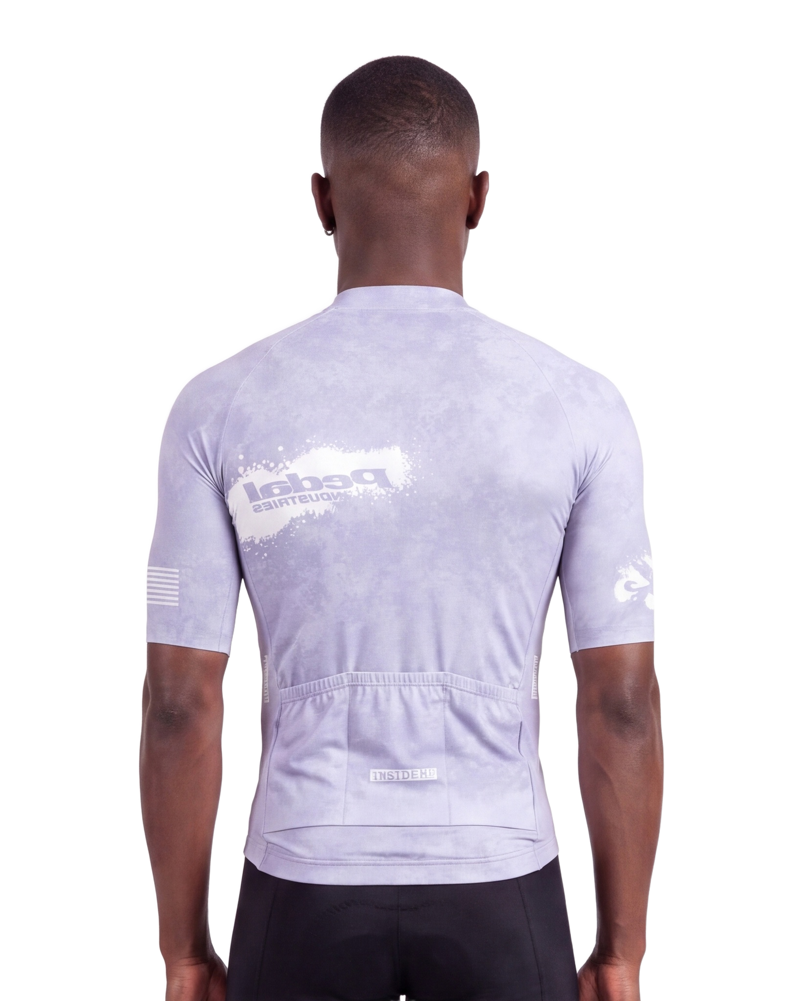 Light Lavender PEDAL Insiders 2027 MEN'S PRO JERSEY ISD - back, on model