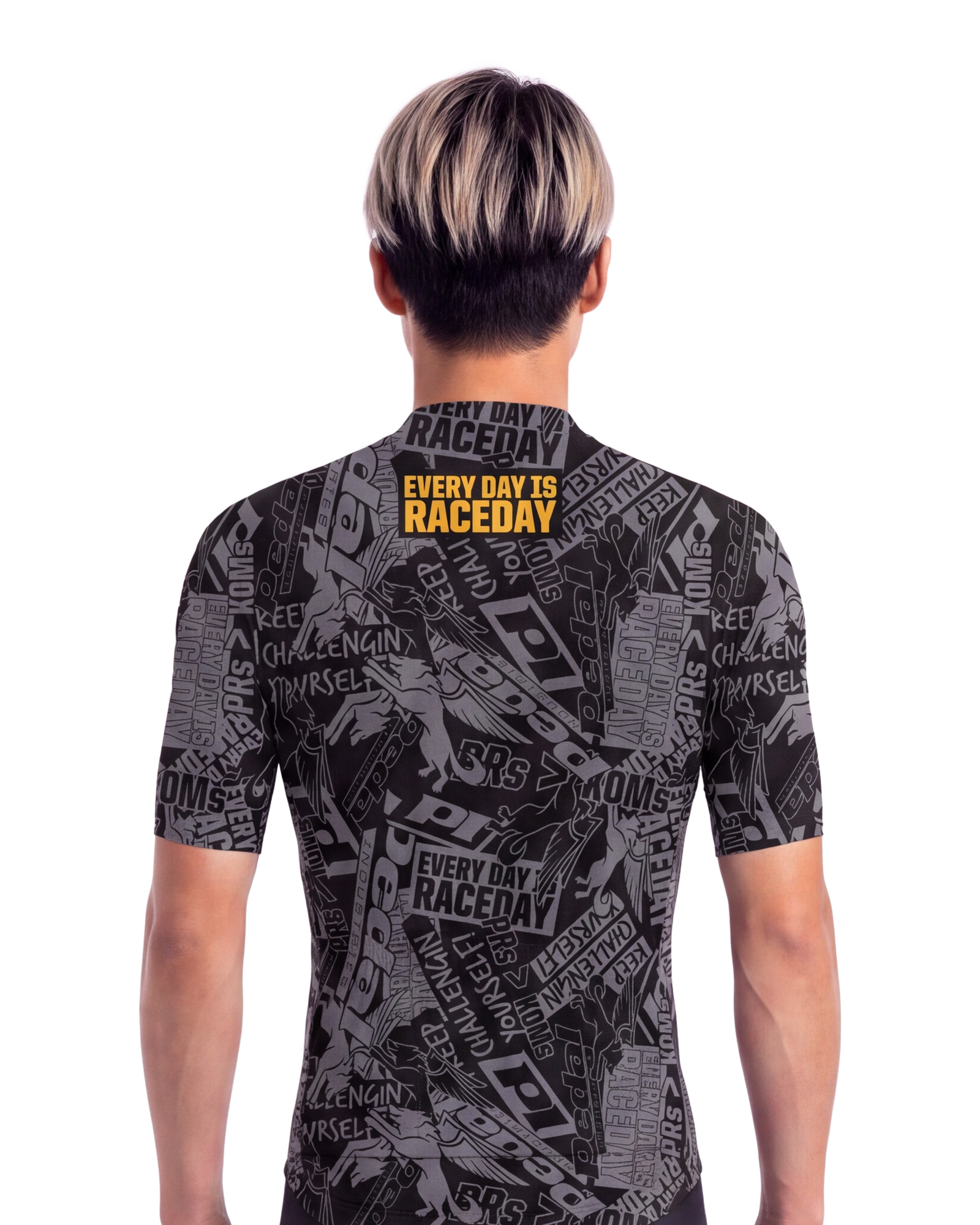NIGHT Among The Wolves MEN'S PRO JERSEY ISD - back, on model