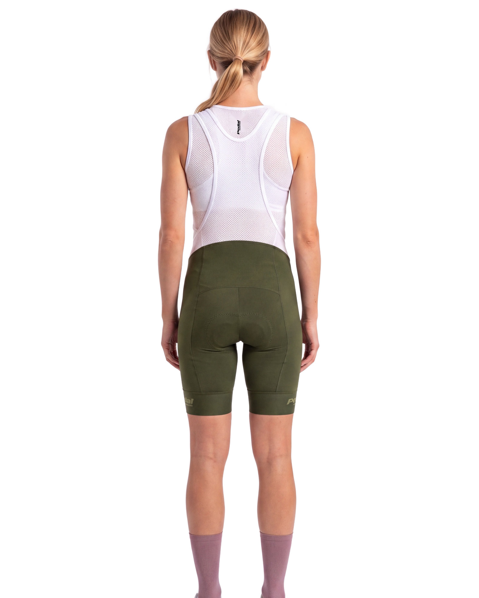 Olive Chroma WOMEN'S PRO BIB 2.5 ISD - back, on model