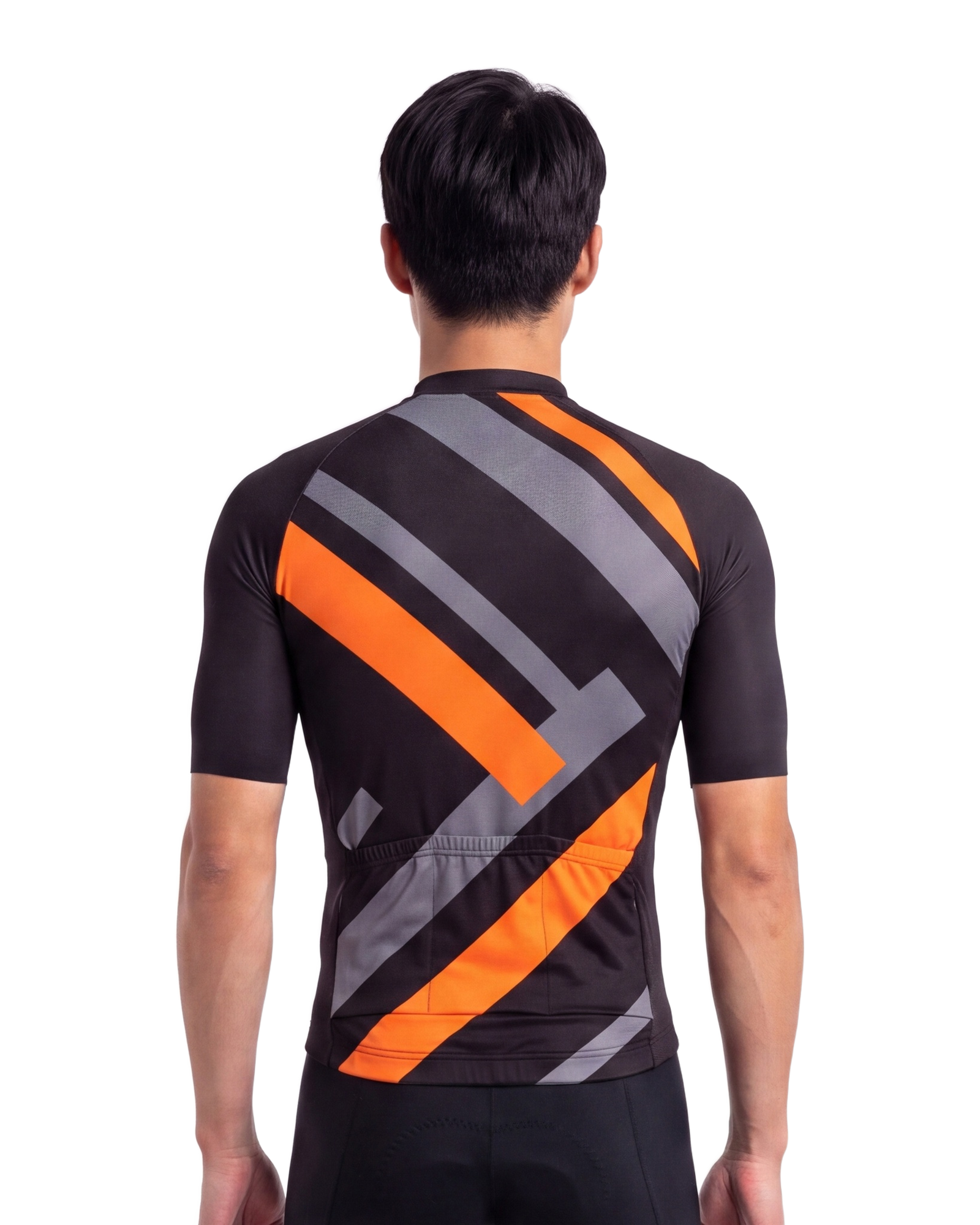 Orange Primary Colors MEN'S PRO JERSEY ISD - back, on model