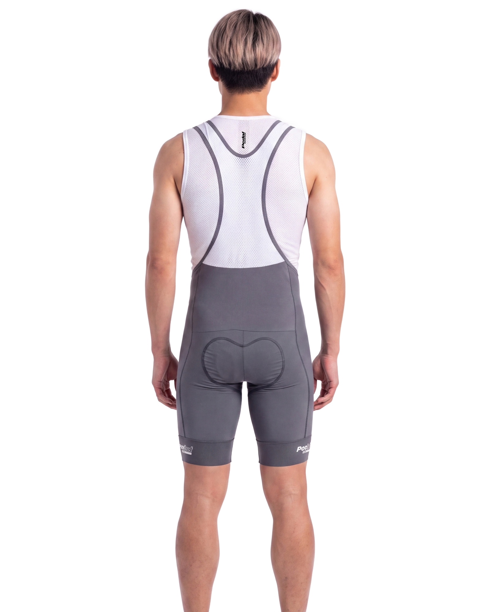 PEDAL Black MEN'S PRO LEVEL BIB - back, on model