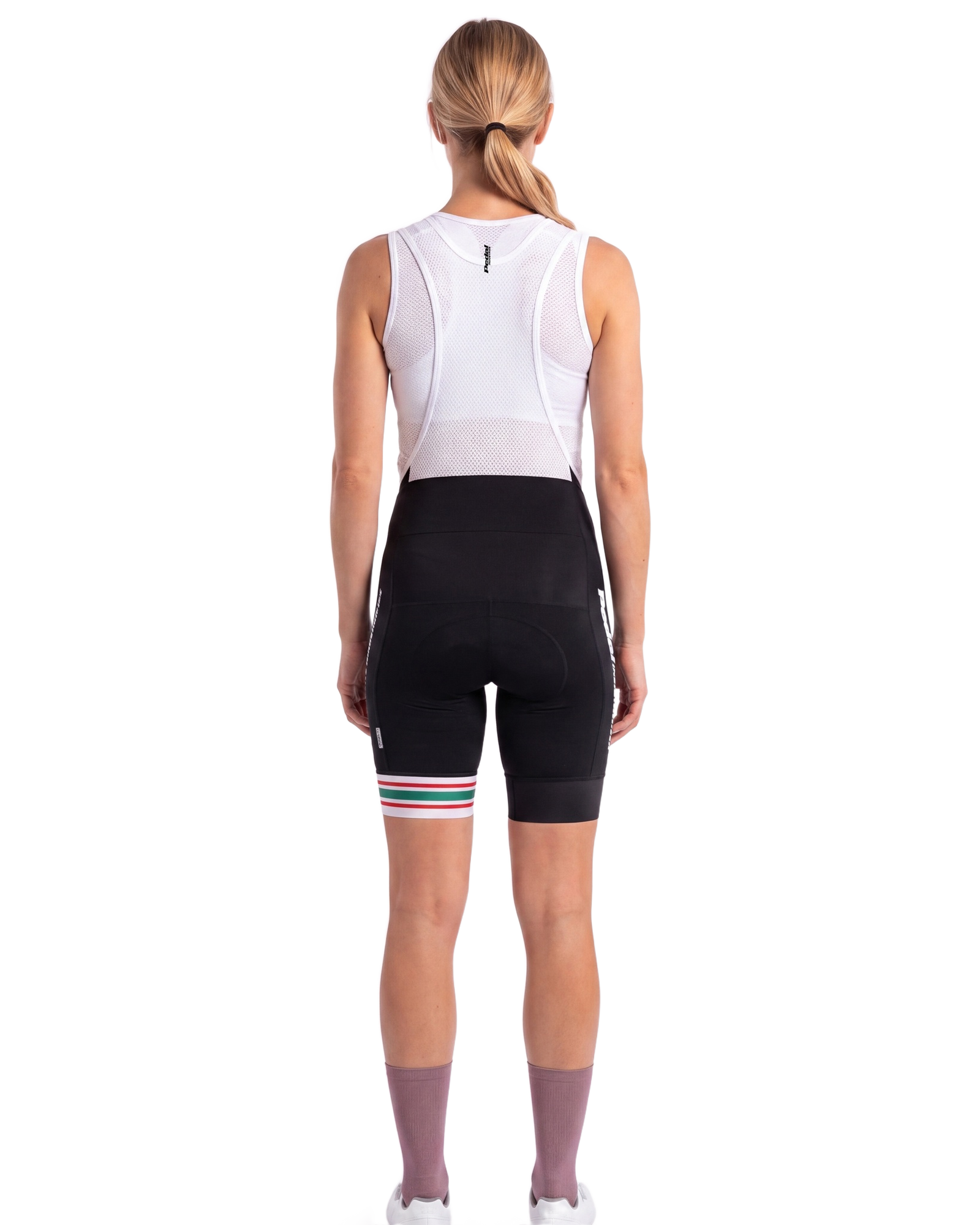 Pedal Eleven 2026 WOMEN'S PRO BIB 2.5 ISD - back, on model