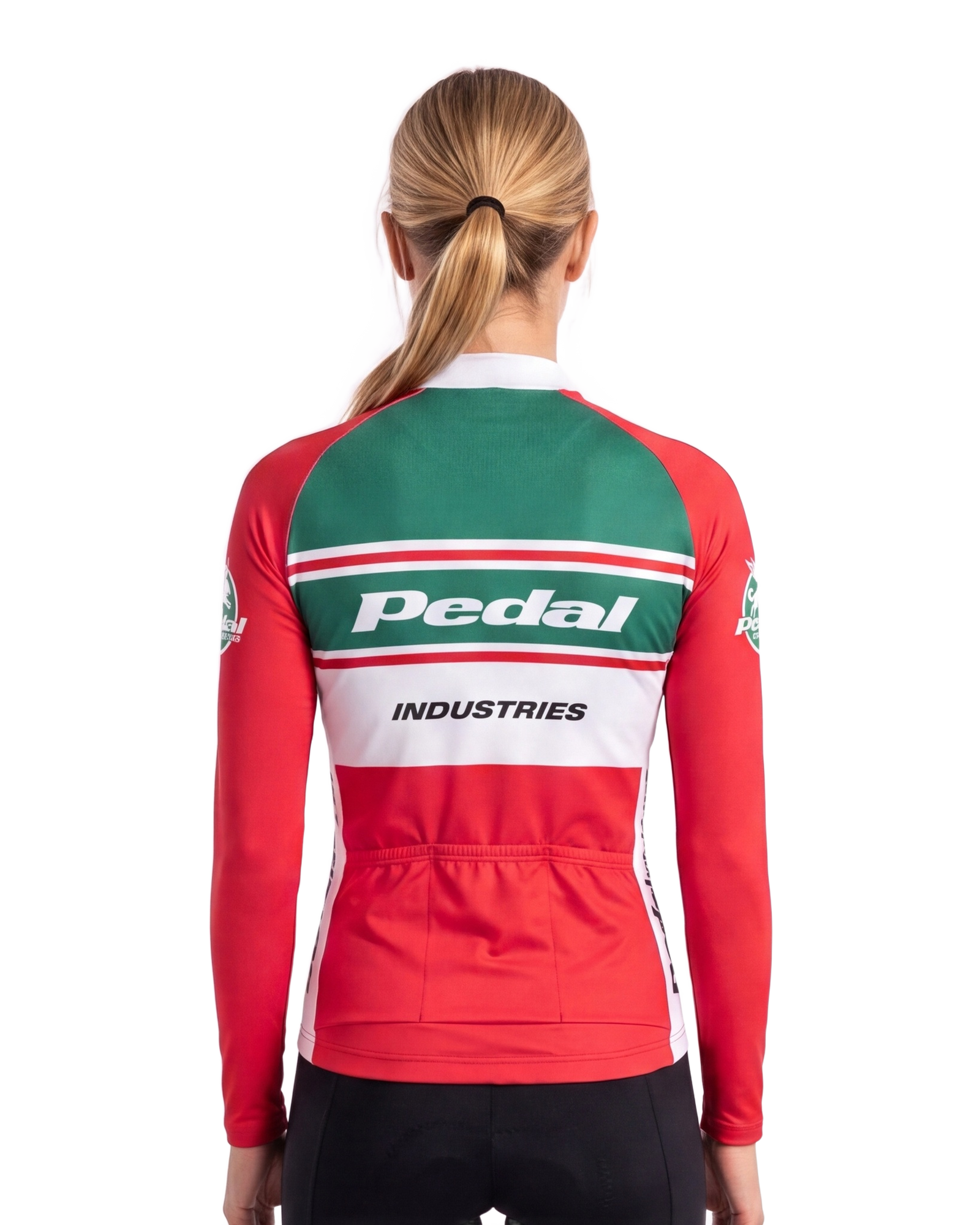 Pedal Eleven 2026 WOMEN'S PRO JERSEY 2.0 Long Sleeve ISD - back, on model