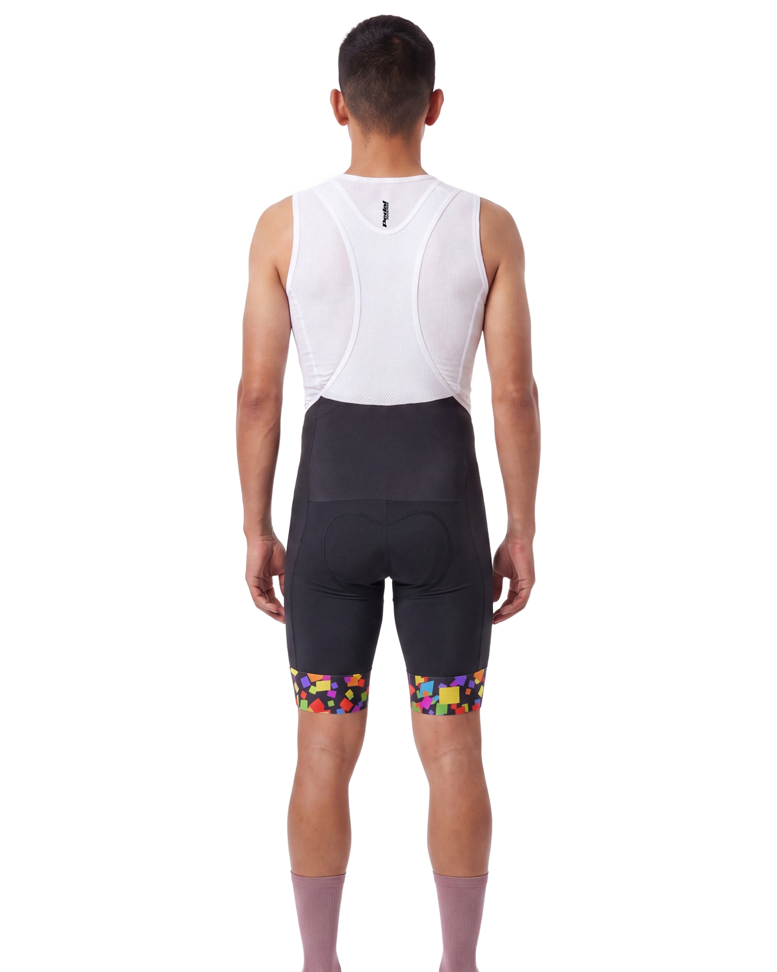 Pedal PARTY MEN'SPRO LEVEL BIB ISD - back, on model