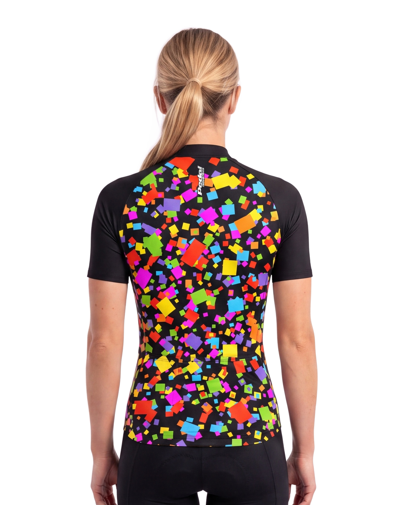 Pedal PARTY WOMEN'S PRO JERSEY ISD - back, on model