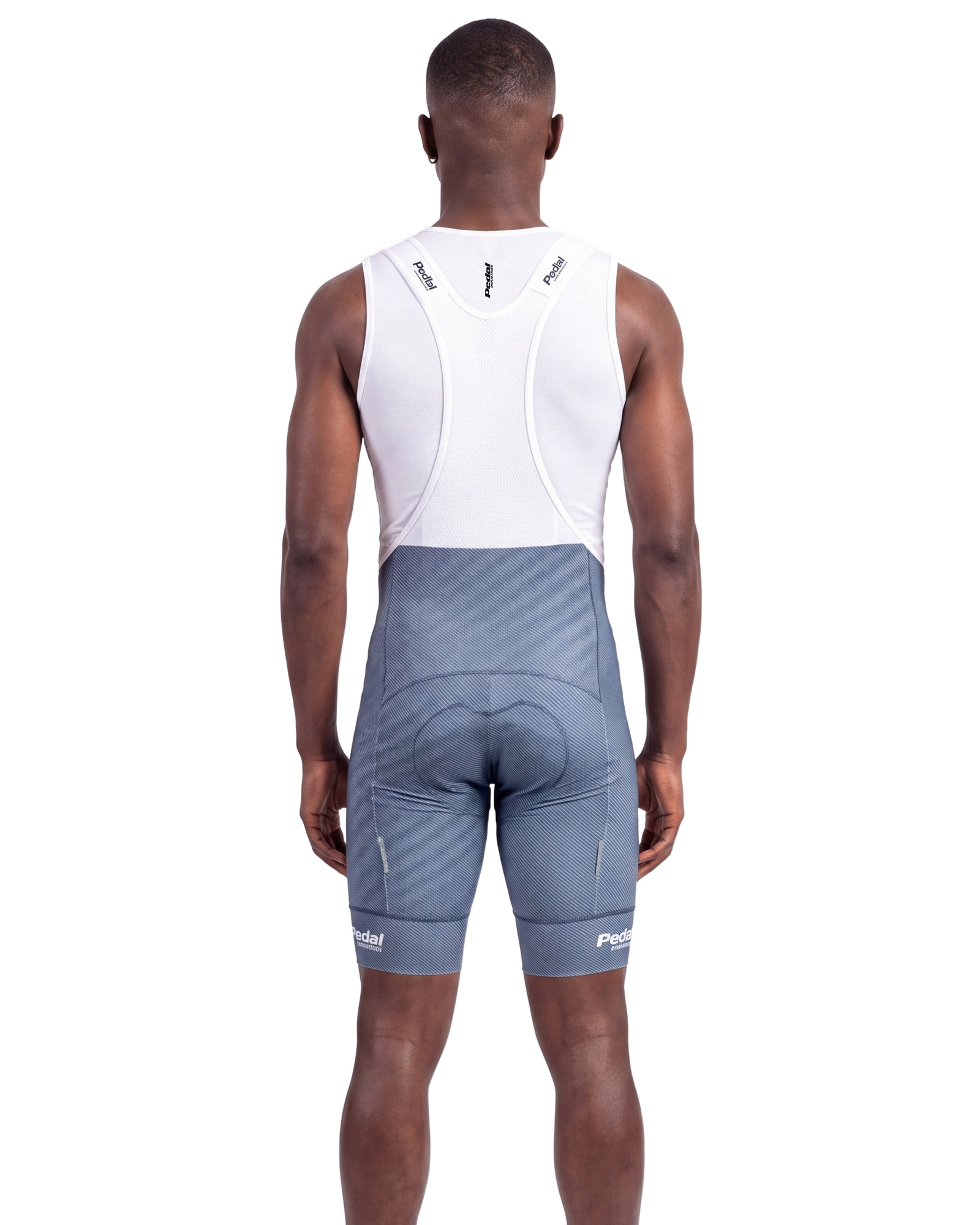 Pedal-R 2026 MEN'S PRO LEVEL BIB ISD BLUE DENIM - back, on model