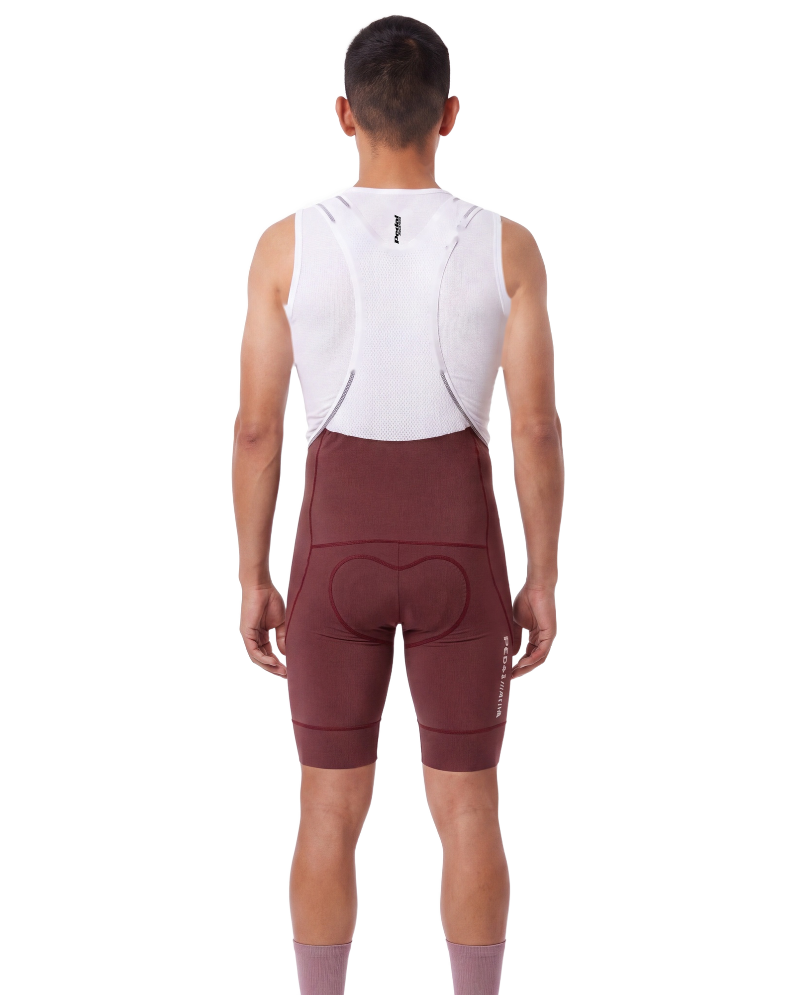 Red PEDAL Insiders 2027 MEN'S PRO LEVEL BIB ISD - back, on model