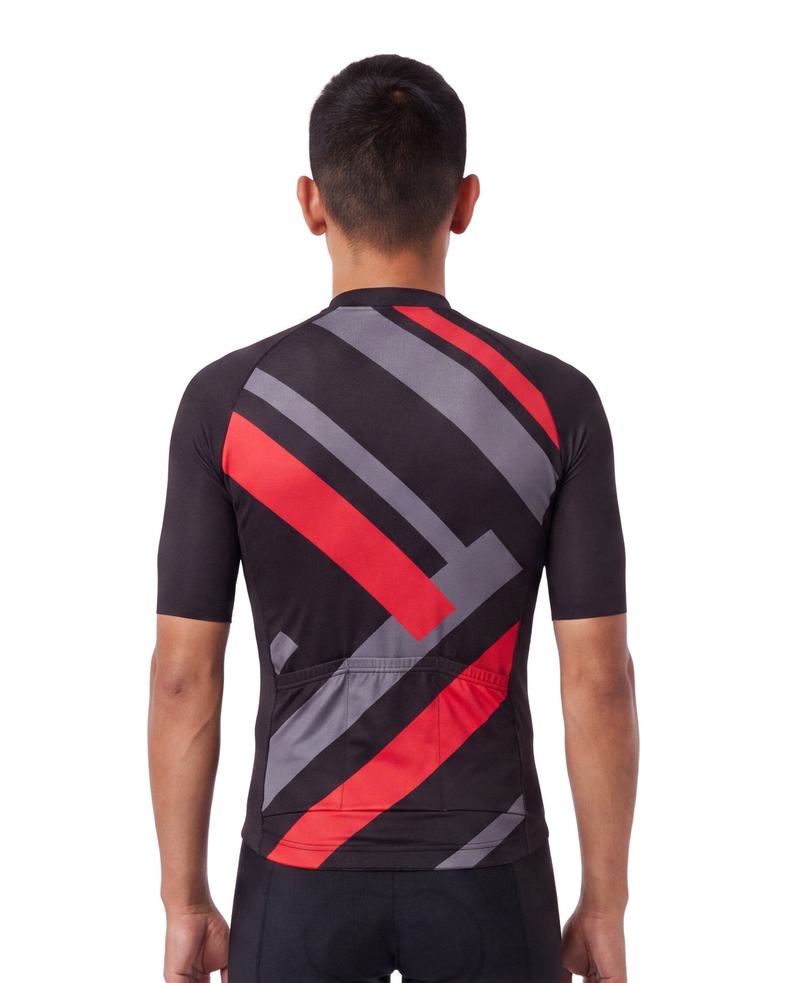 Red Primary Colors MEN'S PRO JERSEY ISD - back, on model