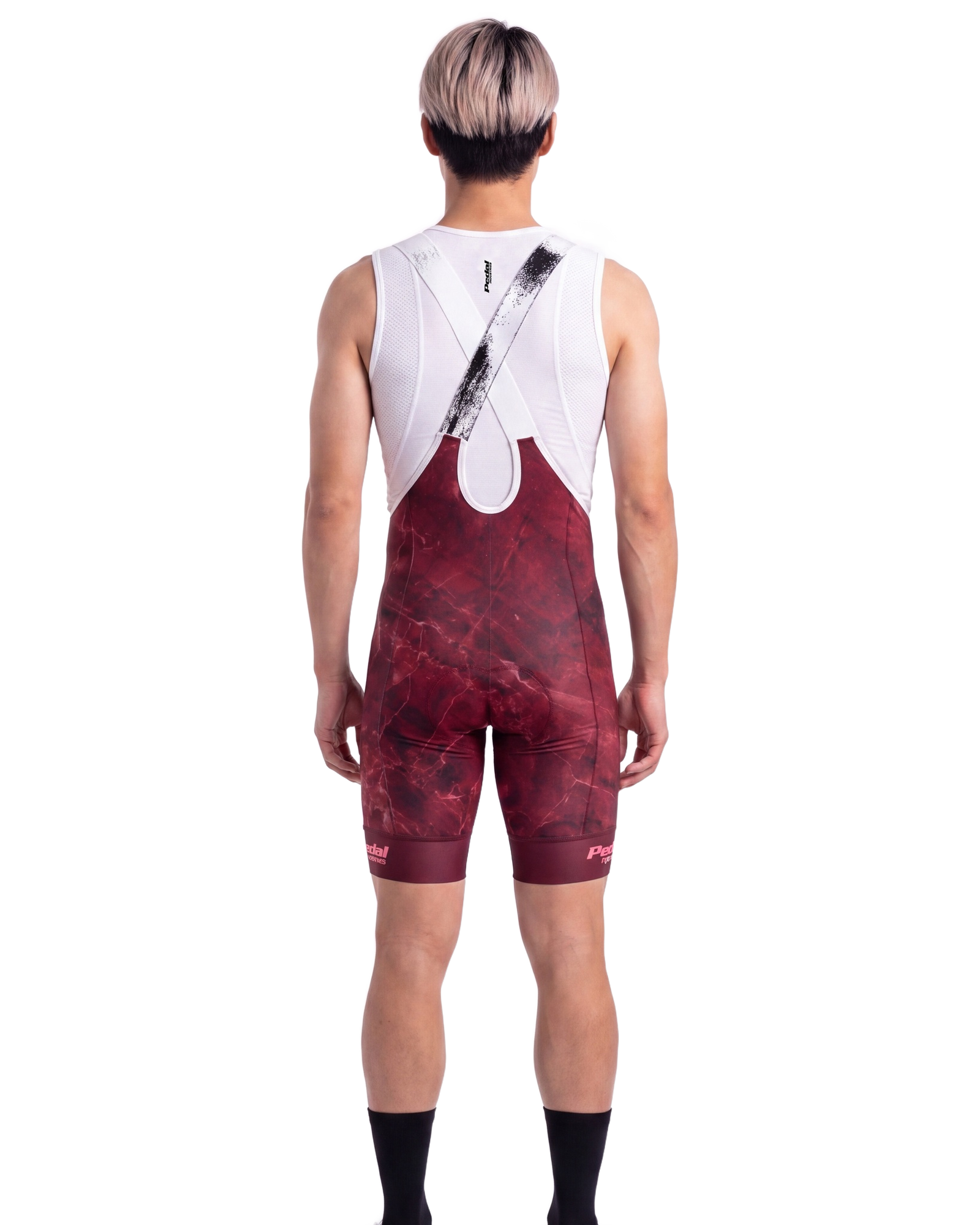 Ruby Marble MEN'S PRO BIB 2.0 ISD - back, on model