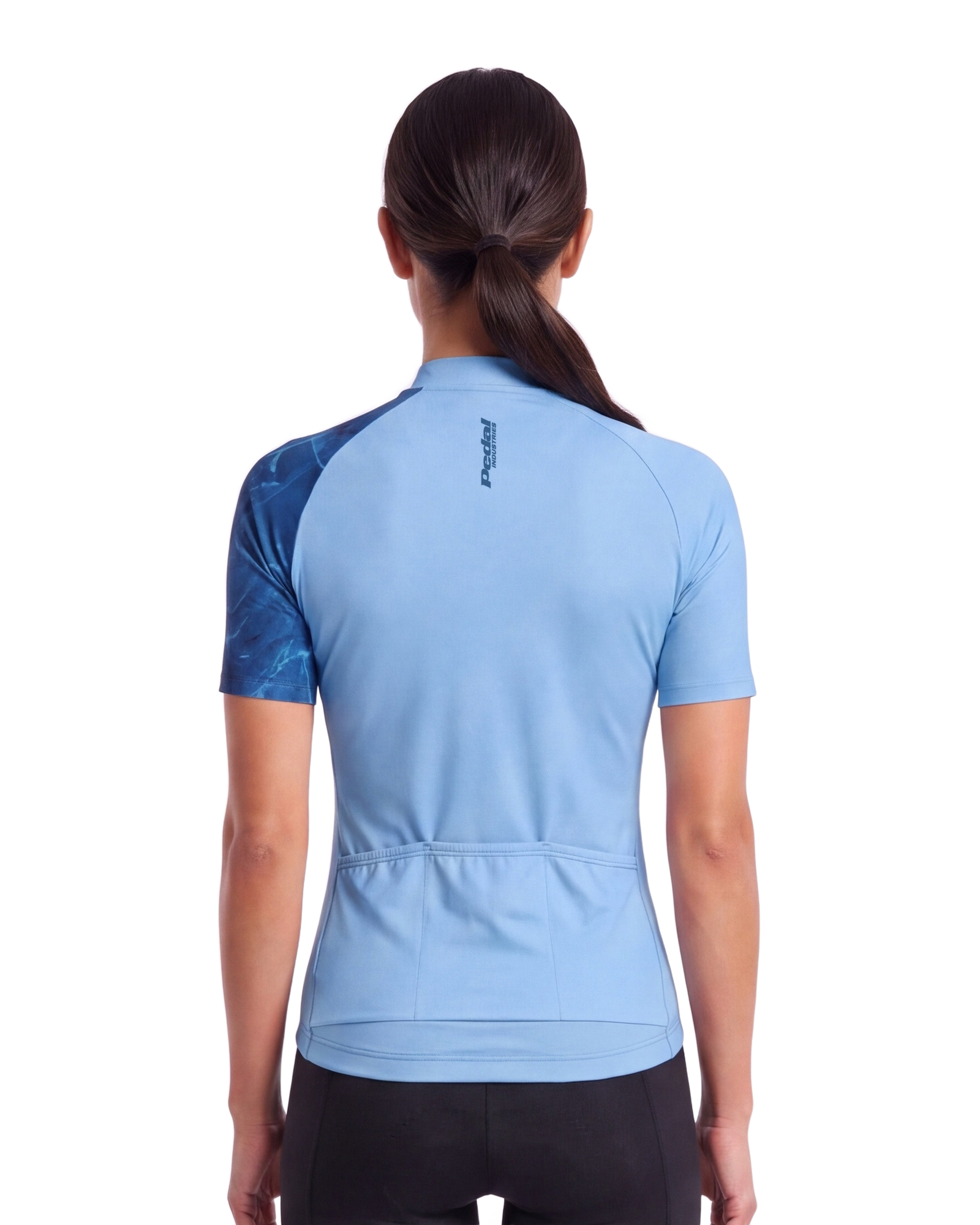Sapphire Marble WOMEN'S PRO JERSEY ISD - back, on model