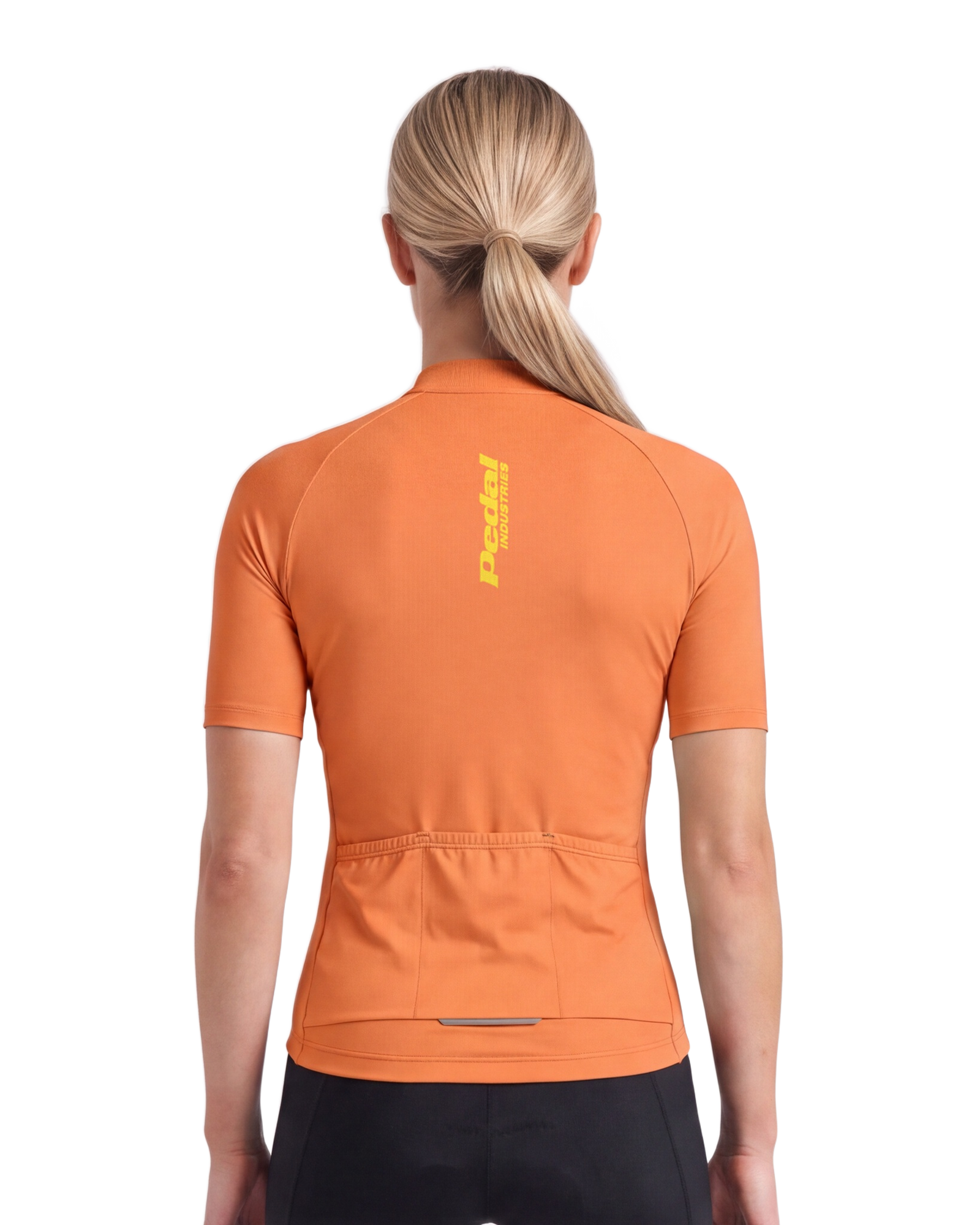 Solar Orange Cypress Spirits WOMEN'S PRO JERSEY ISD - back, on model
