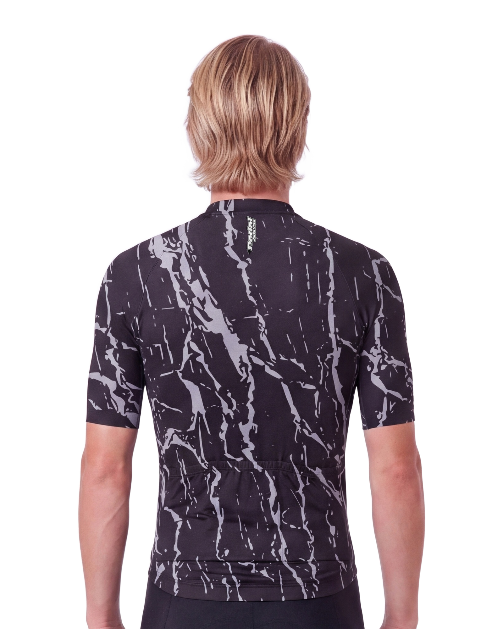 Stealth Splatter MEN'S PRO JERSEY ISD - back, on model