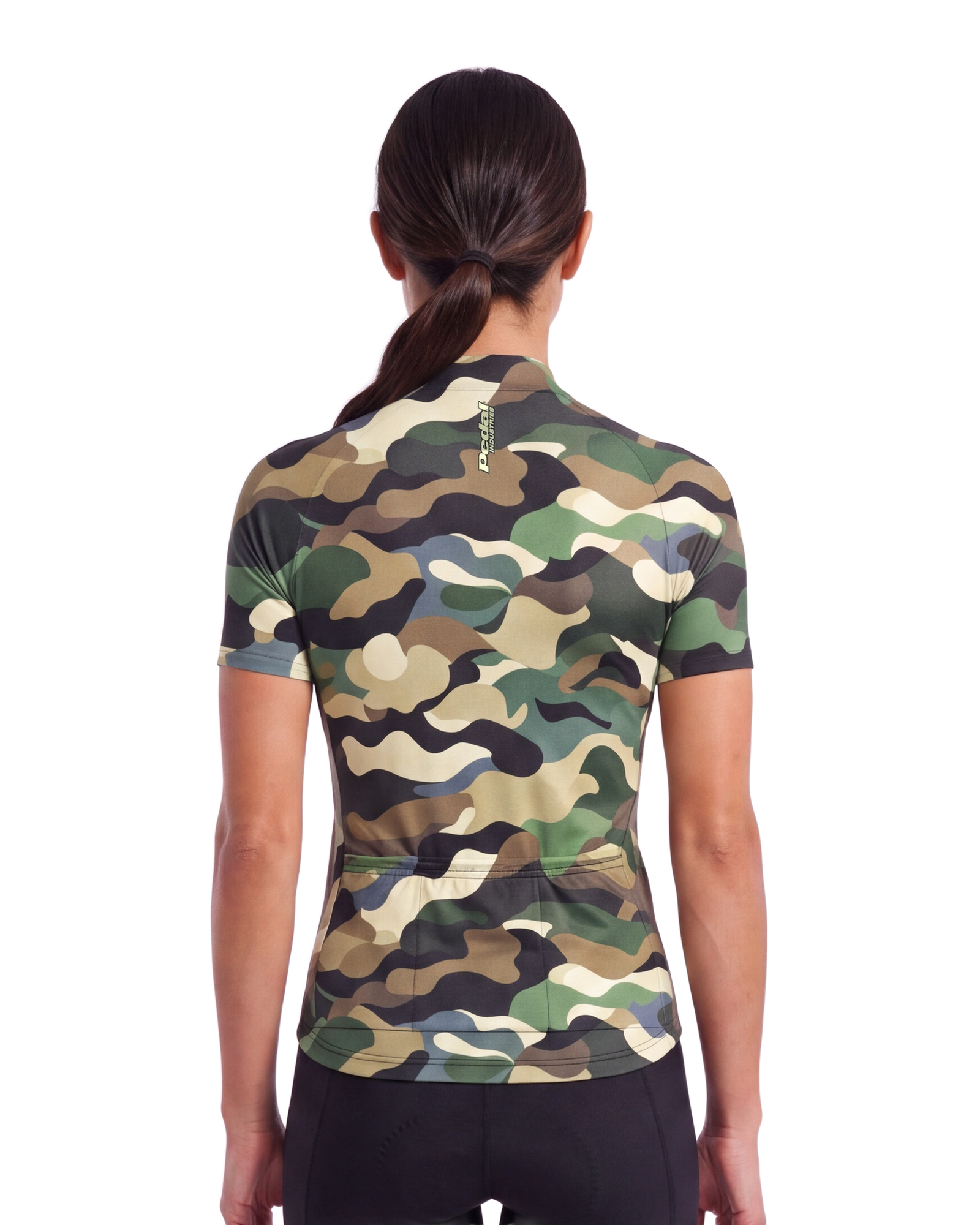 Swamp CAMO WOMEN'S PRO JERSEY ISD - back, on model
