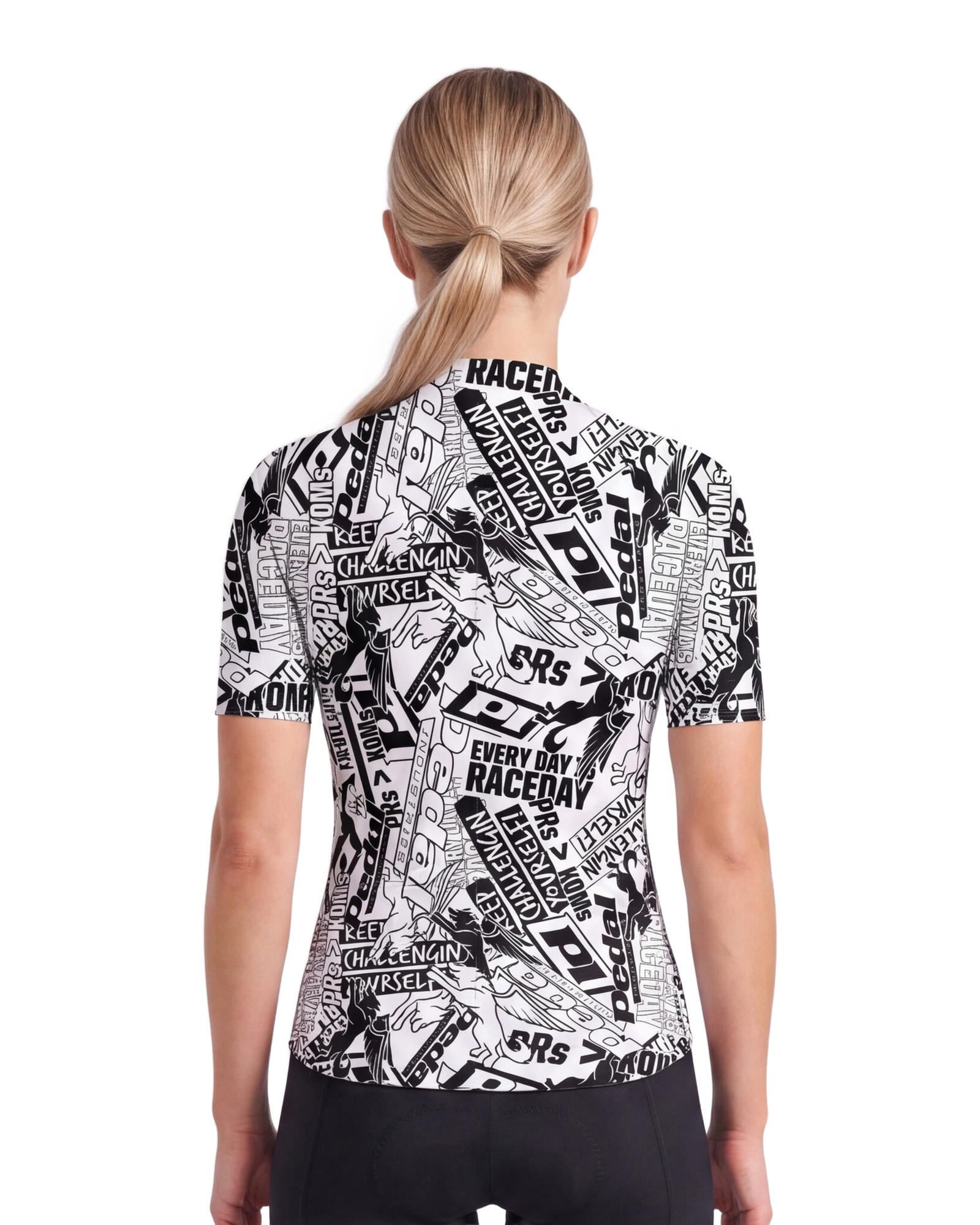 White Among the Wolves WOMEN'S PRO JERSEY ISD - back, on model