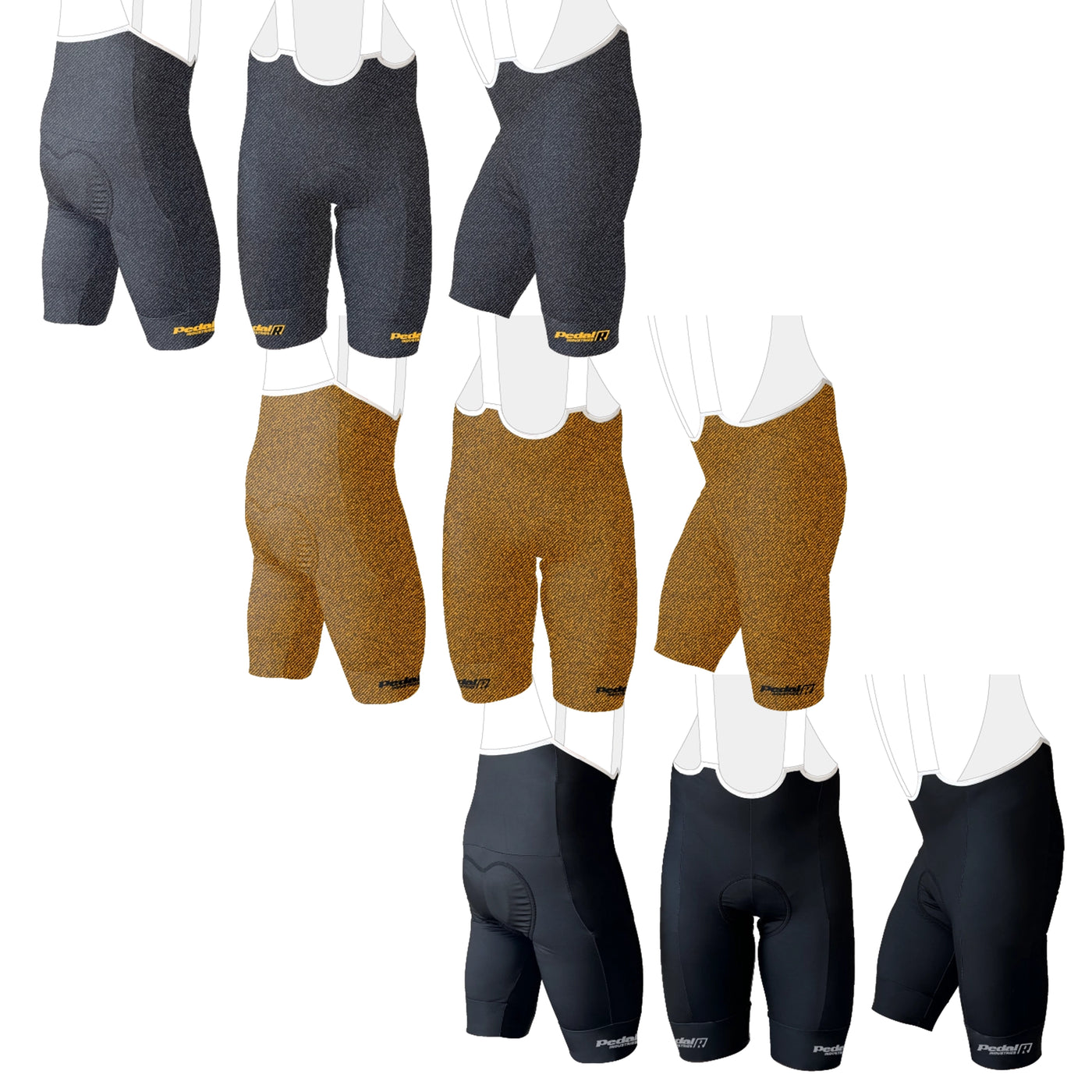 PEDALindustries/R 2026 Men's Race Bib 2.5 (3 Color Variants)