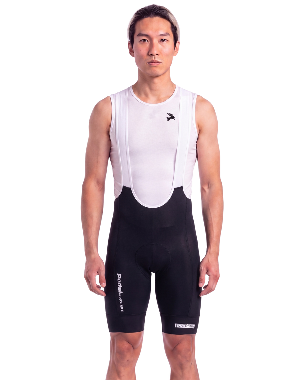 Black PEDAL Insiders 2027 MEN'S PRO LEVEL BIB ISD on a rider