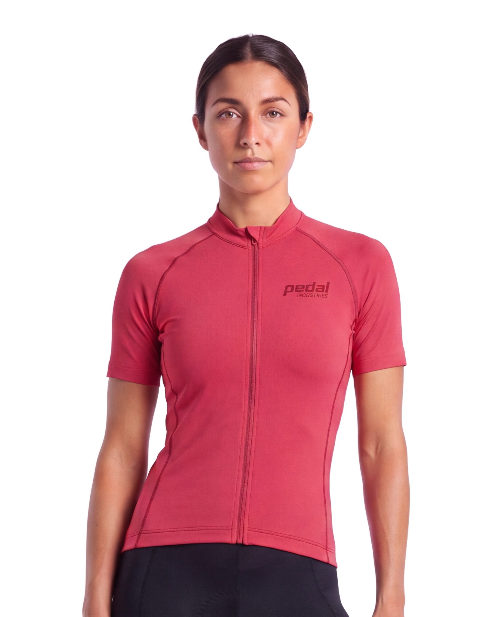 Crimson Red Cypress Spirits WOMEN'S PRO JERSEY ISD - front, on model